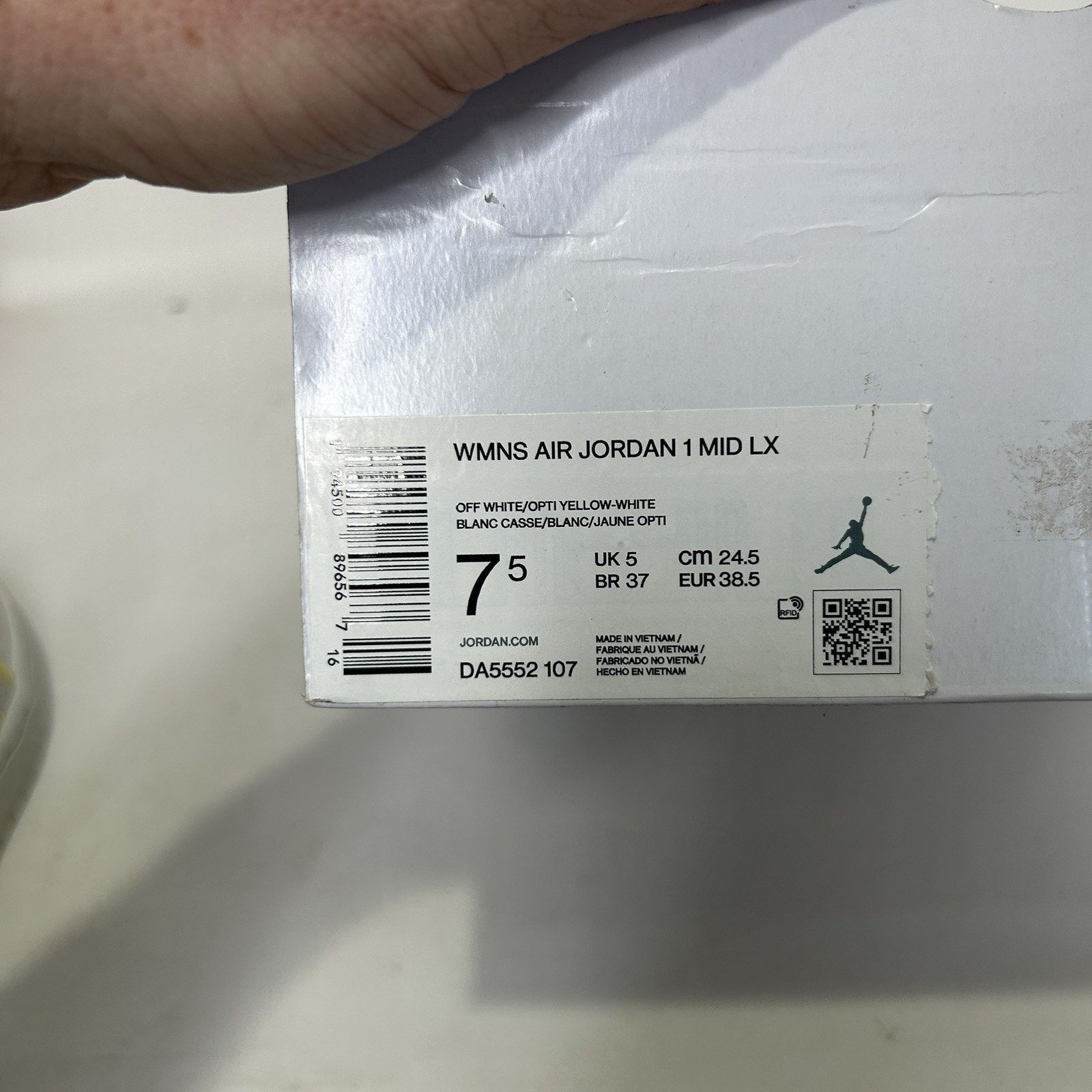Jordan Brand Nike Air Jordan 1 Mid LX “White Opti Yellow” DA5552-107 Size US 7.5 / IT 37.5 - 5 Thumbnail