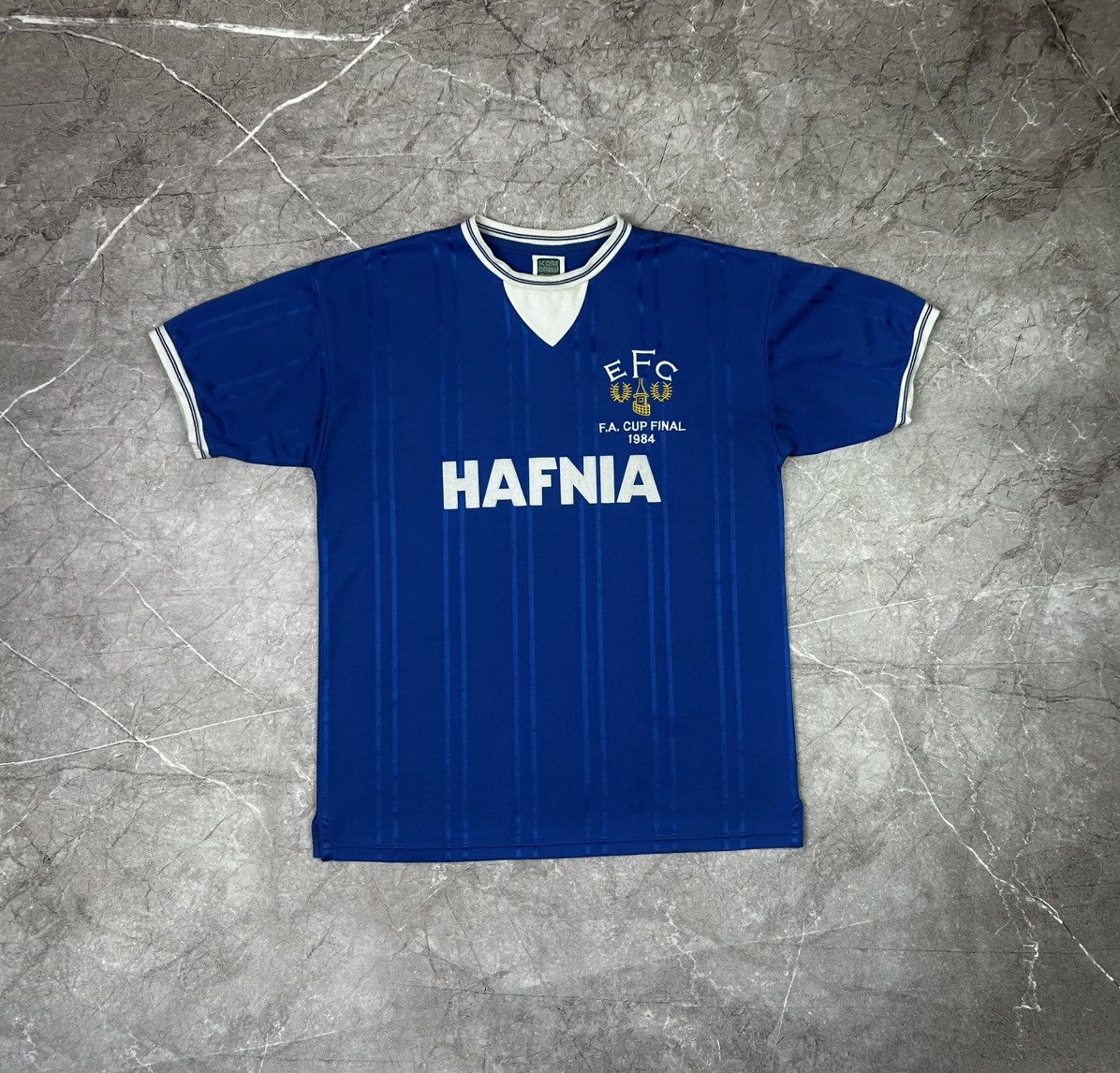 Vintage Vintage 90s Retro Score Draw Everton Soccer Jersey Size US L / EU 52-54 / 3 - 1 Thumbnail
