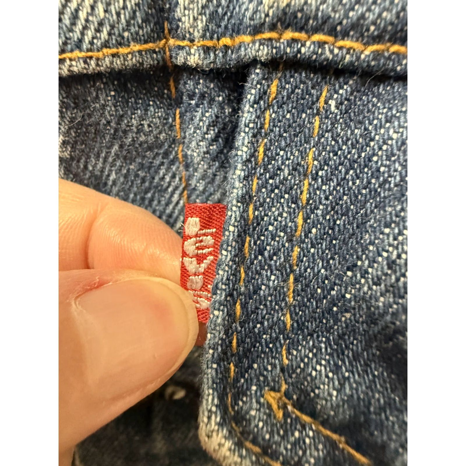 Levi's VINTAGE Levi’s Denim Trucker Jacket Coat 38R USA 80s Blue Cotton Outdoor Outerwear Mens Womens Size US XXS / EU 40 - 5 Thumbnail