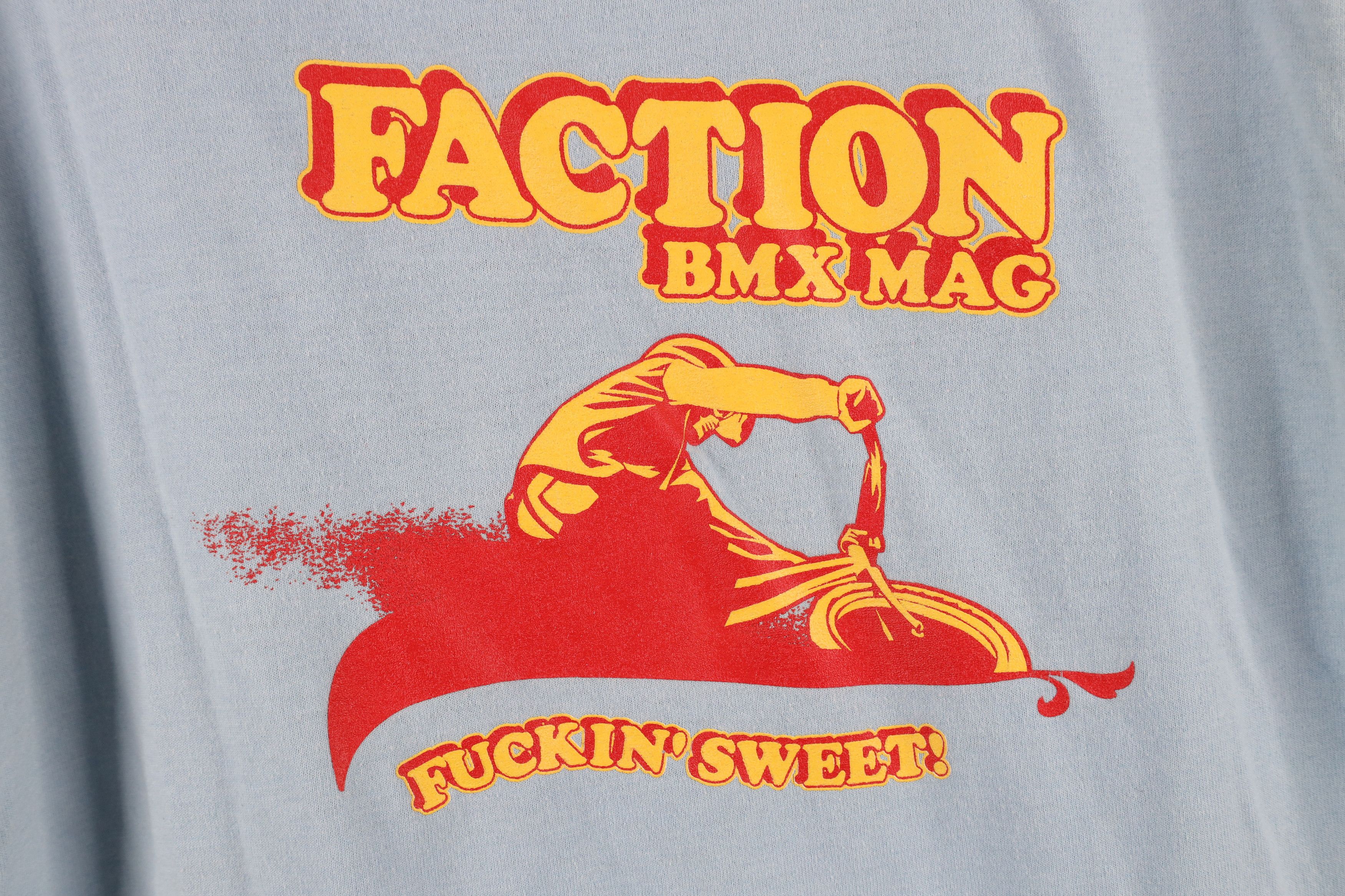 Vintage Vintage 90s Y2K BMX Magazine F*ckin Sweet T-Shirt Blue Size US M / EU 48-50 / 2 - 4 Thumbnail