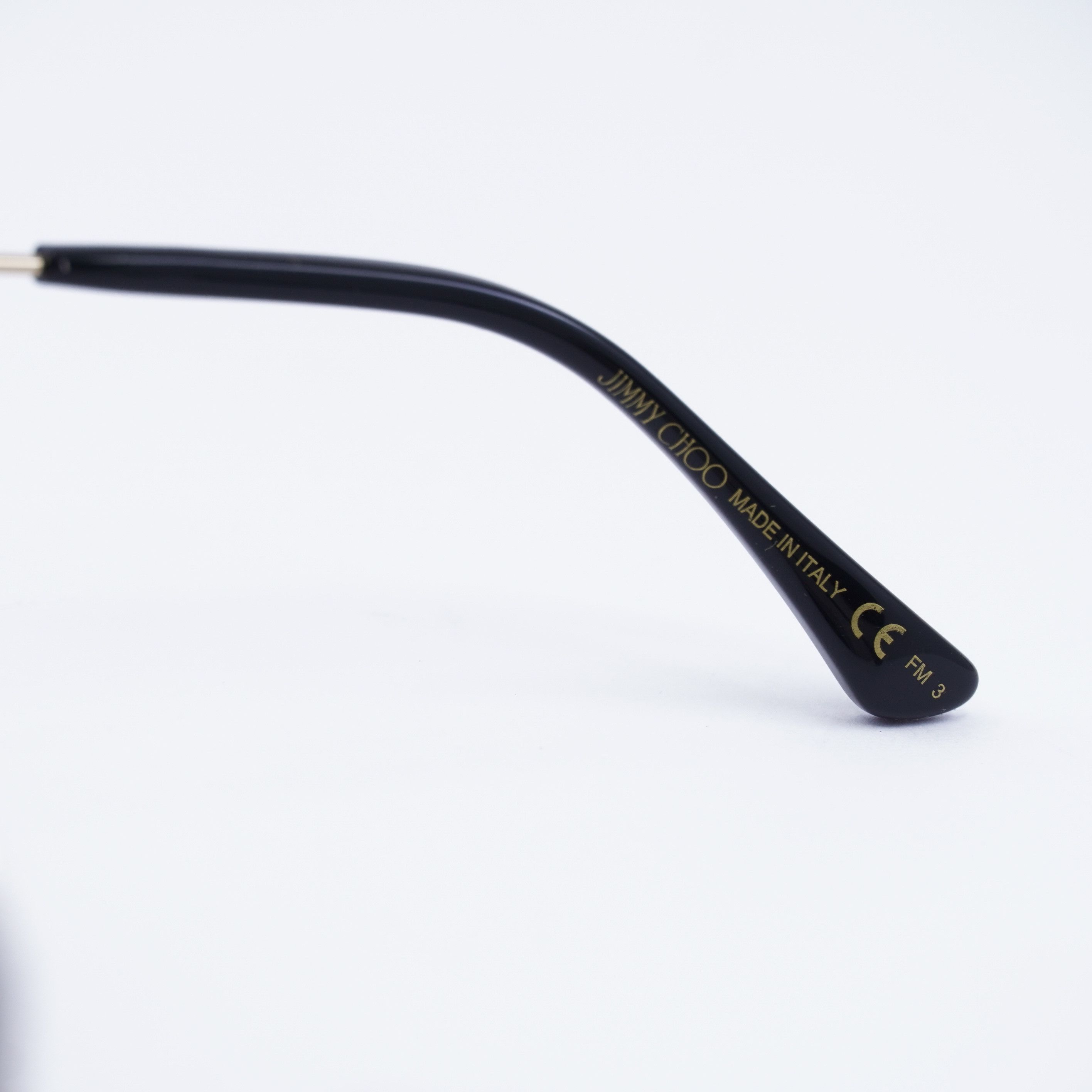 Jimmy Choo HESTER/S 02M2 9O Square Sunglasses - Black Gold/Grey Gradient JIMMY CHOO Hesters 59mm Gradient Square Sunglasses in Black  main image 2