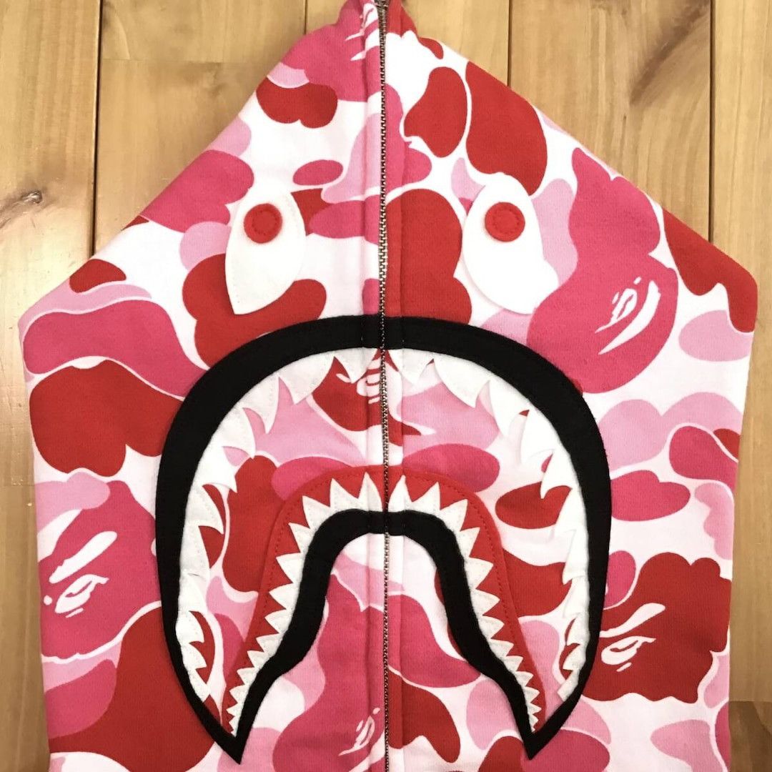 Bape BAPE ABC camo Pink shark full zip hoodie a bathing ape PONR Size US XL / EU 56 / 4 - 3 Thumbnail