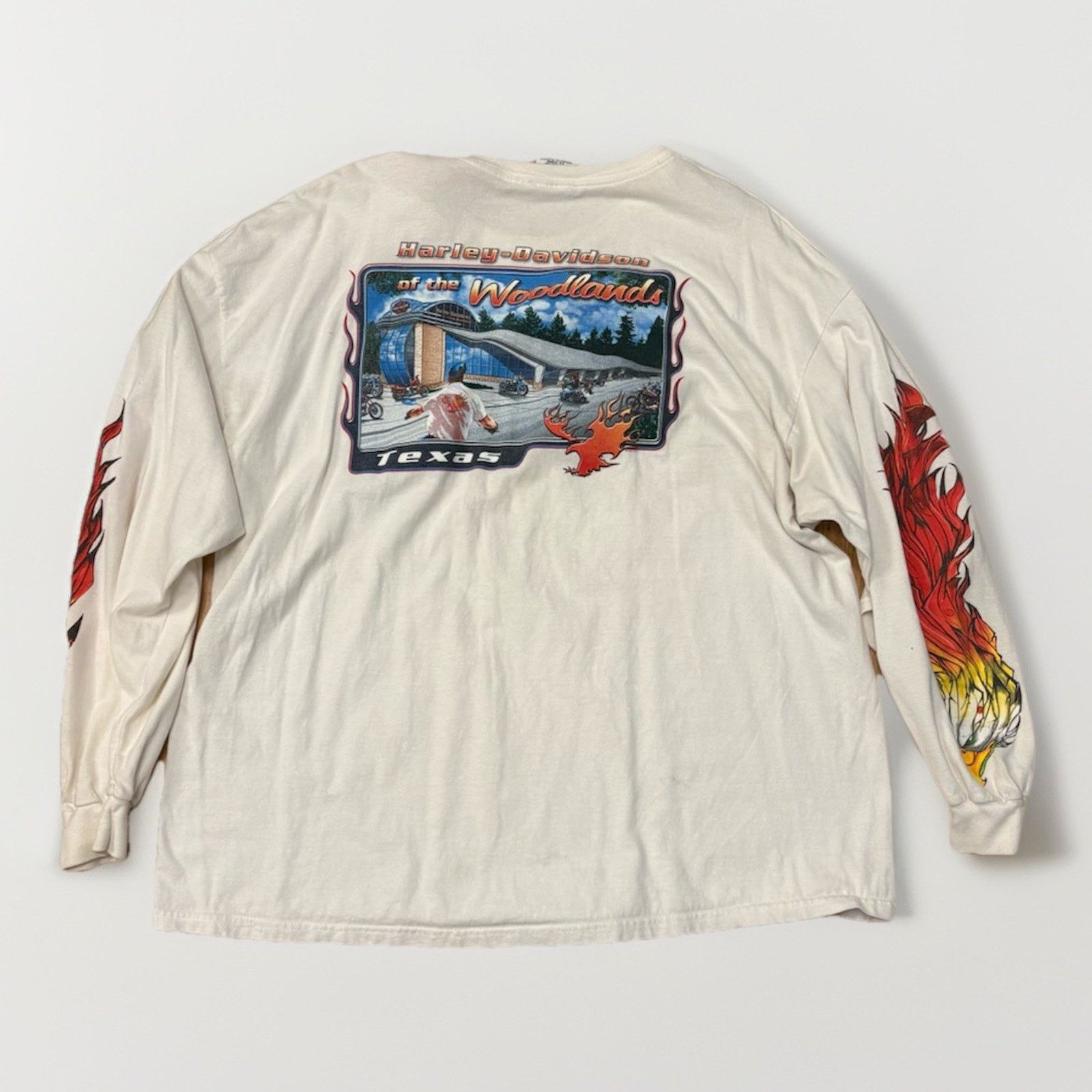 Harley Davidson Vintage Harley Davidson Feel The Heat Long Sleeve Shirt XXL Size US XXL / EU 58 / 5 - 2 Thumbnail