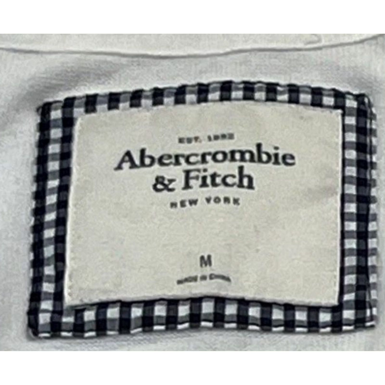 Abercrombie & Fitch Abercrombie & Fitch Cardigan Women’s V-Neck White Moose Logo M Sweater Preppy Long Sleeve Womens Size M / US 6-8 / IT 42-44 - 3 Thumbnail