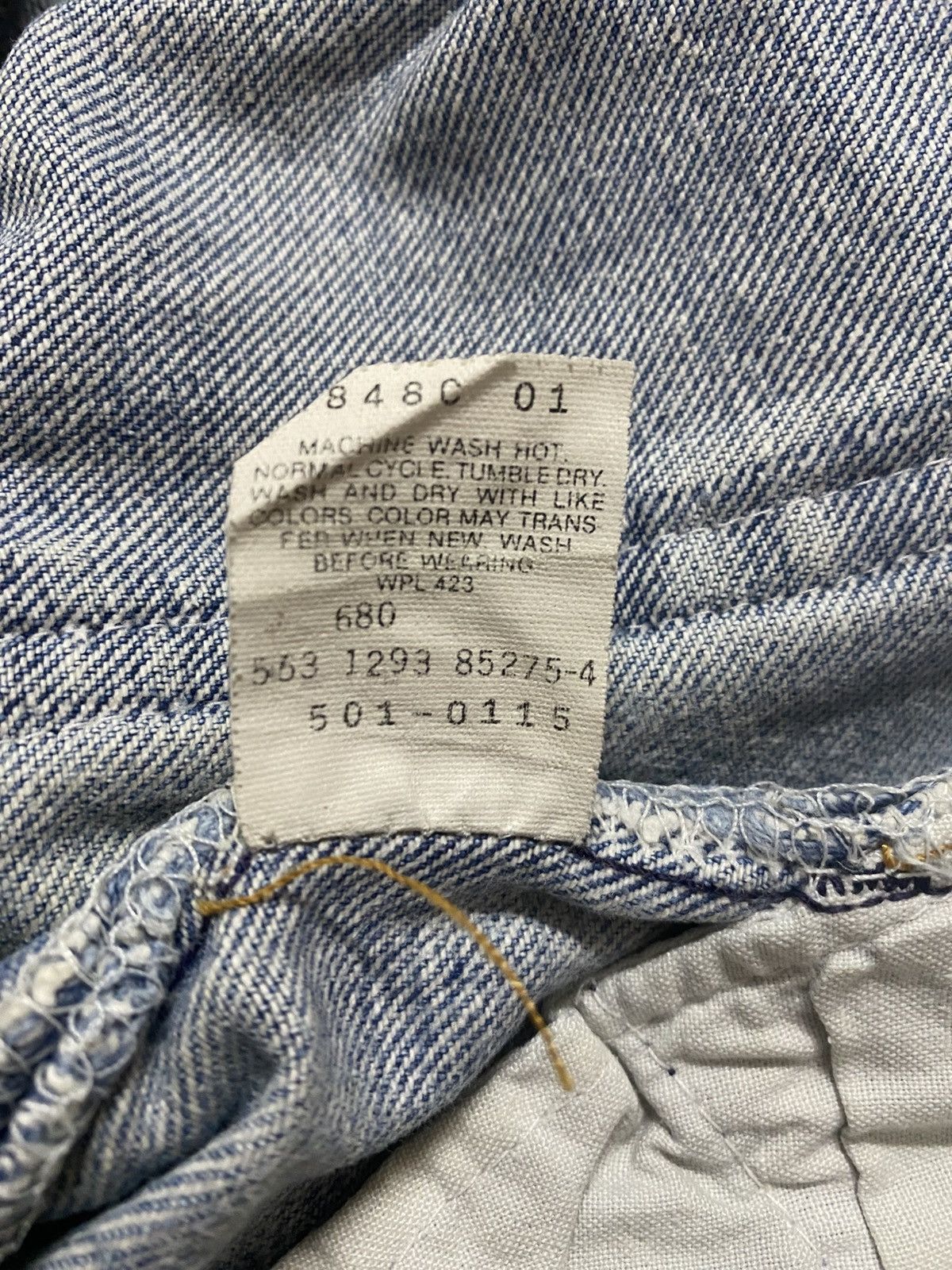 Levi's Vintage 80s Levis 501 Reconstructed Steve Irving Jeans Size US 29 - 12 Thumbnail