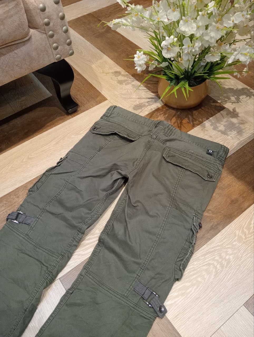 HIDEAWAYS JAPANESE HIDEAWAYS NICOLE MULTIPOCKET BANDAGE FLARED PANTS Size US 35 - 10 Thumbnail
