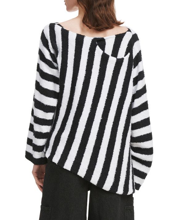 Balmain o1y0625 Sweater in White/Black Size S / US 4 / IT 40 - 4 Thumbnail