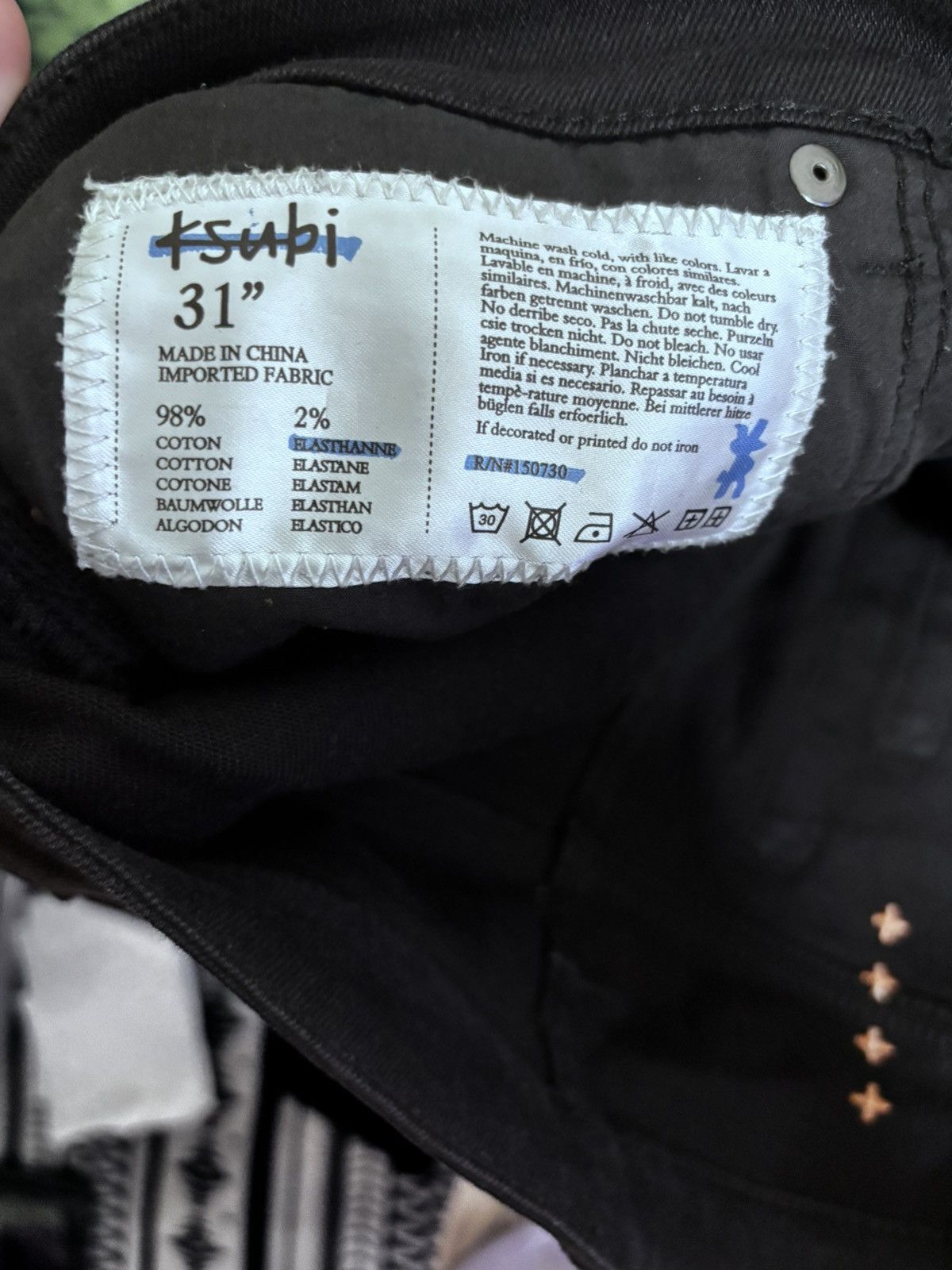 Ksubi × Travis Scott 💊KSUBI X TRAVIS SCOTT BLACK FLAME CHITCH JEAN💊 Size US 31 - 5 Thumbnail