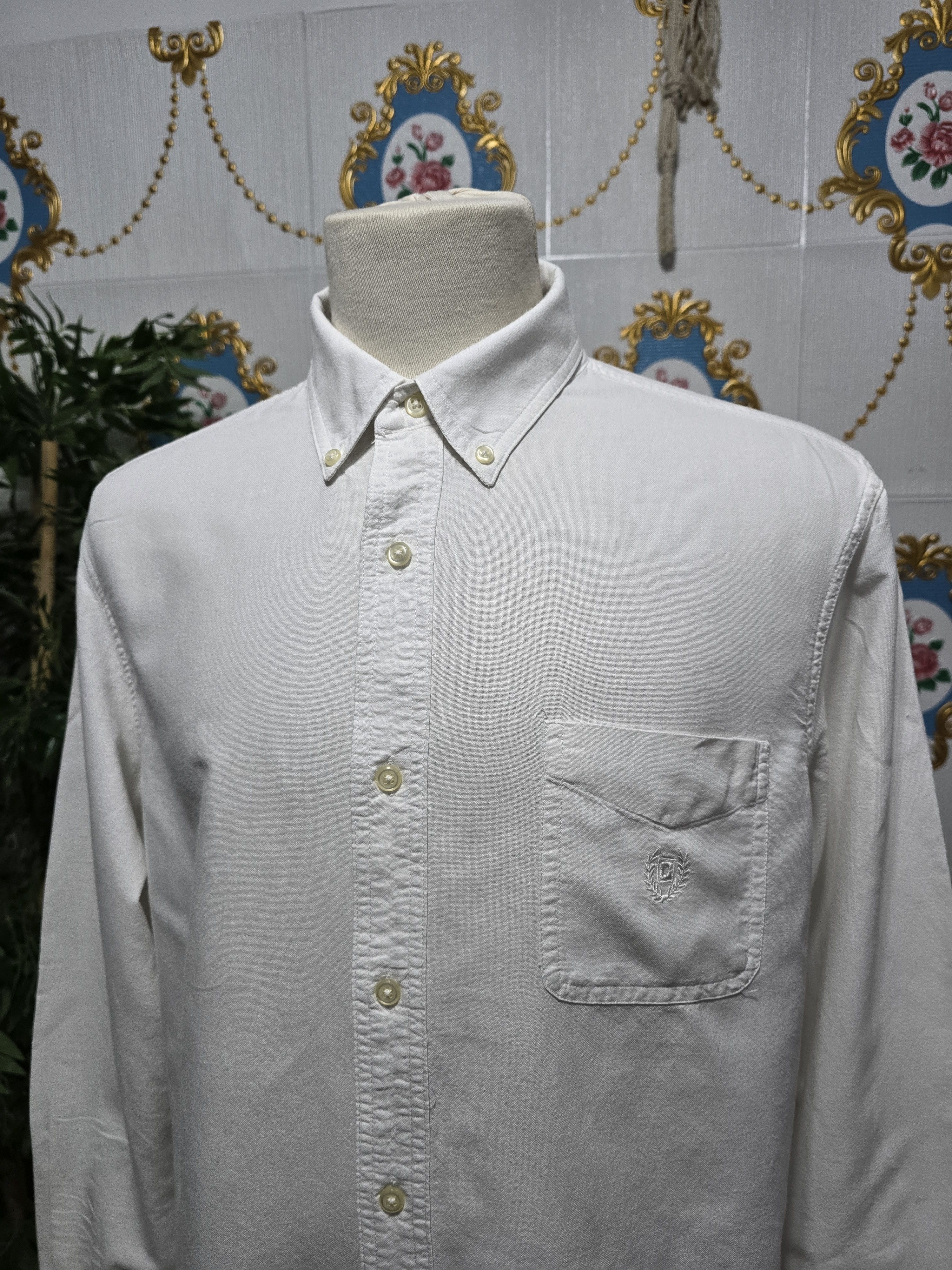 Chaps CHAPS RALPH LAUREN, vintage white cotton button-down shirt. Size US L / EU 52-54 / 3 - 2 Thumbnail