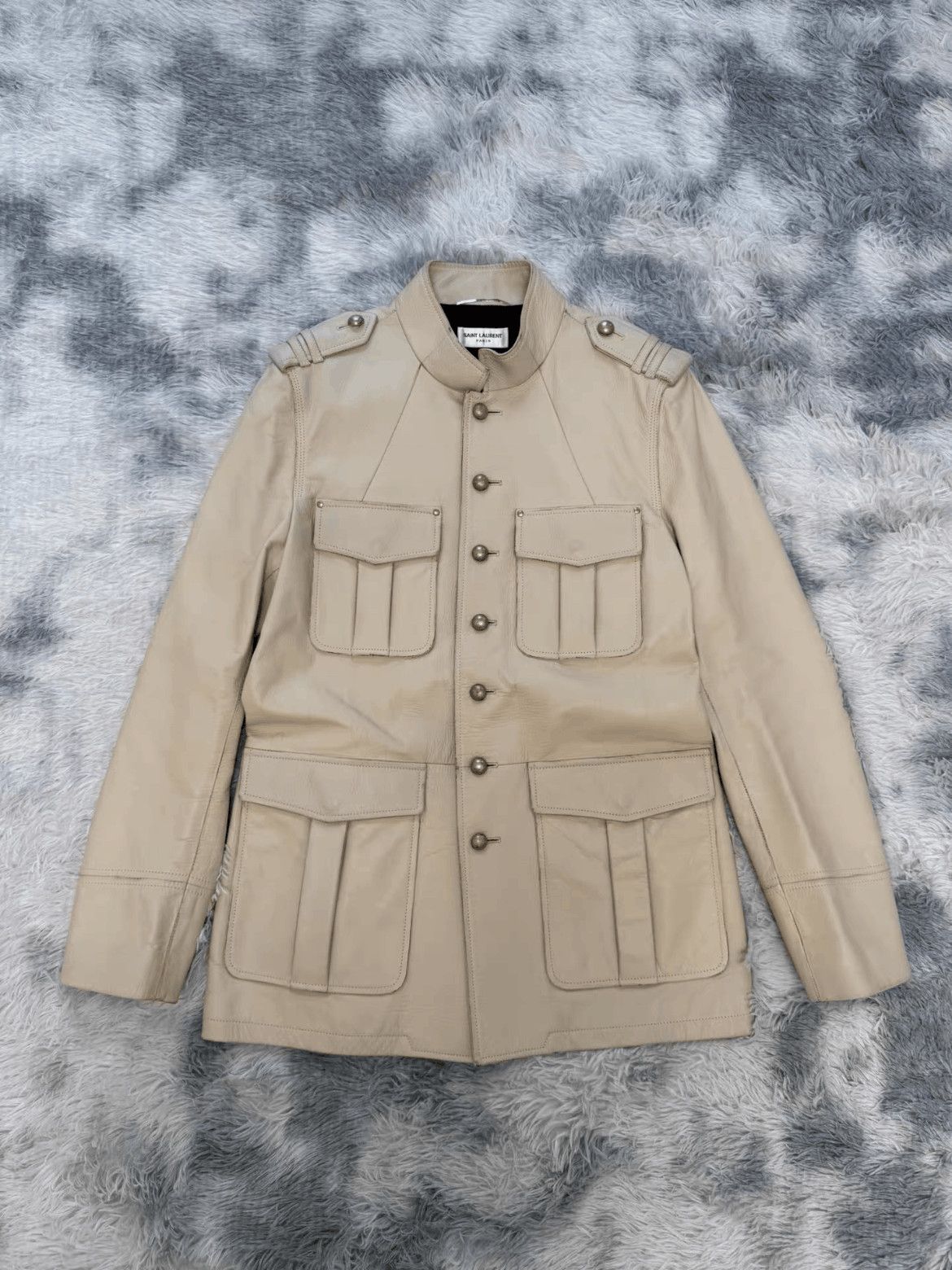 Saint Laurent Paris Saint Laurent Paris Sz 50 Saint Laurent Paris Golden Butto Size US M / EU 48-50 / 2 - 1 Thumbnail