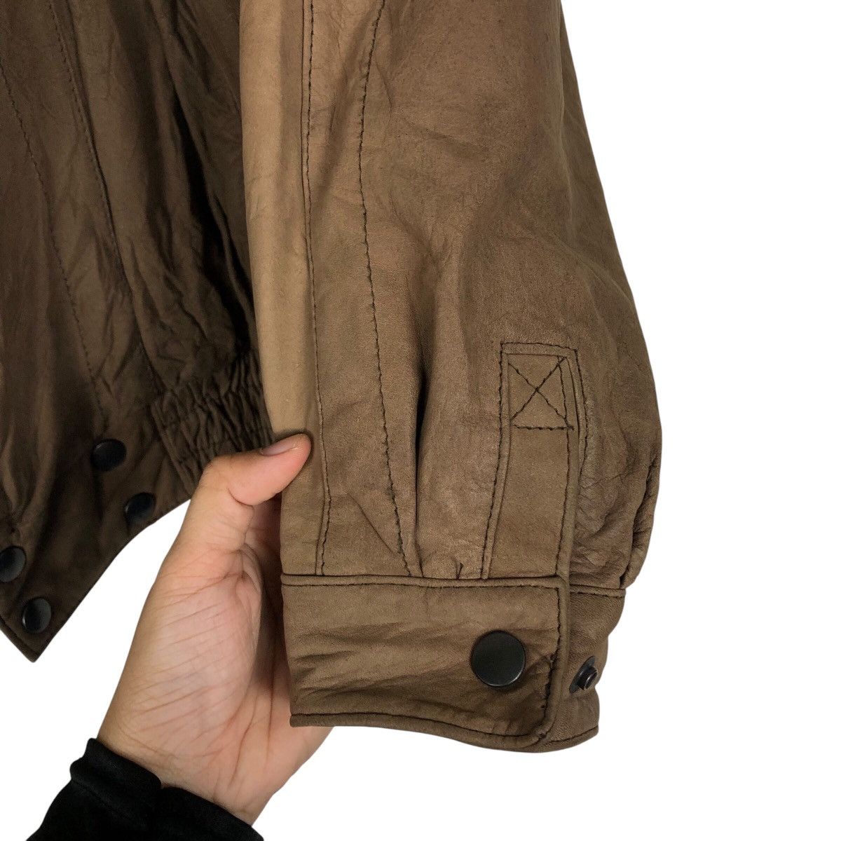 Japanese Brand Vintage Biker Leather Jacket Enzo Molteni Italy Issey Miyake Size US M / EU 48-50 / 2 - 16 Thumbnail