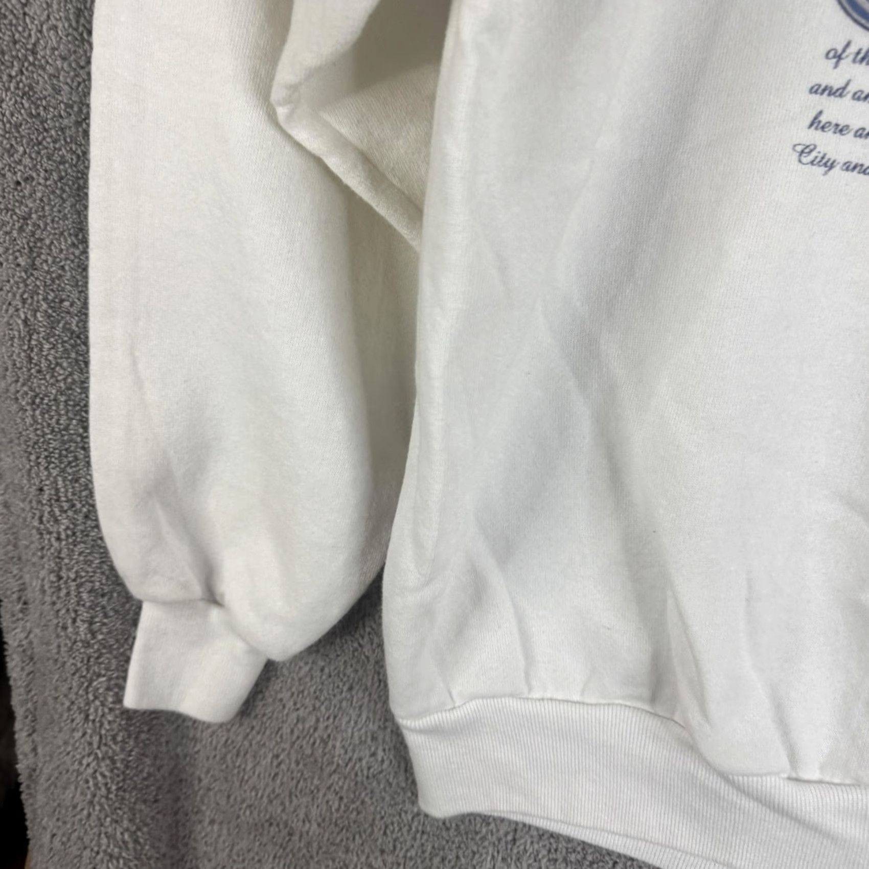 Jerzees VINTAGE Jerzees Sweatshirt Mens XL White Atlantic City New Jersey USA 90s Size US XL / EU 56 / 4 - 2 Thumbnail