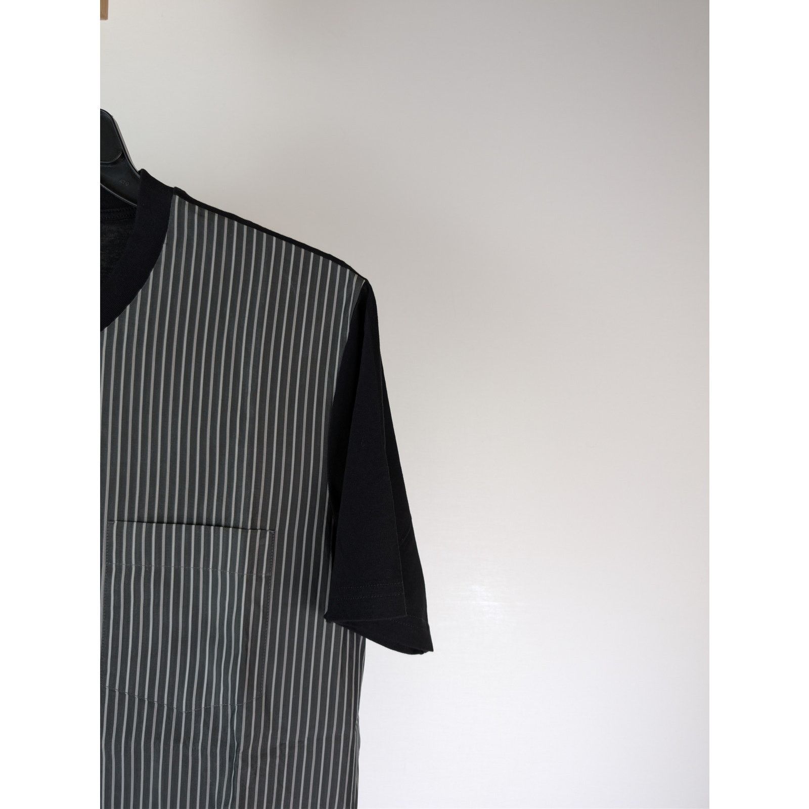 Maison Margiela o1rshd1 striped button-up t-shirt in Black Size US M / EU 48-50 / 2 - 5 Thumbnail