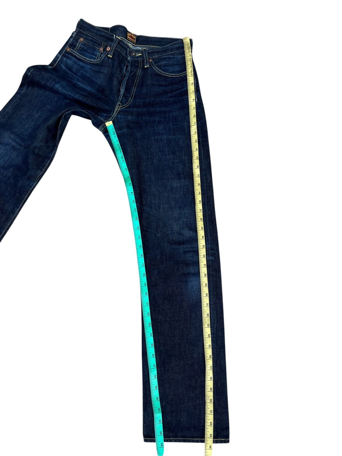 The Real McCoy's Vintage The Real McCoy Fade Blue Denim Selvedge Jeans Size US 30 / EU 46 - 6 Thumbnail