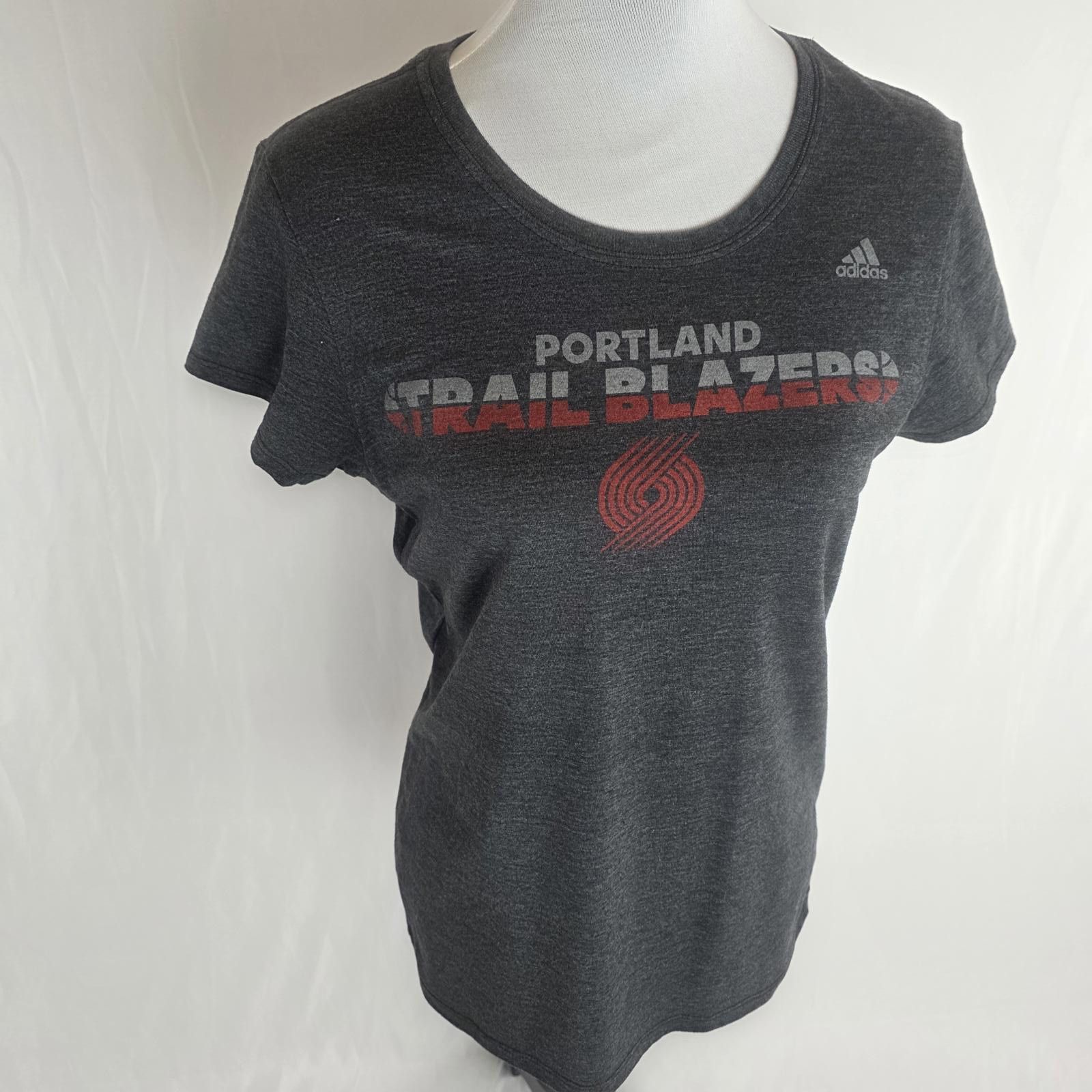 Adidas Portland Trail Blazers Adidas Women's Activewear T-Shirt Size ONE SIZE - 1 Thumbnail