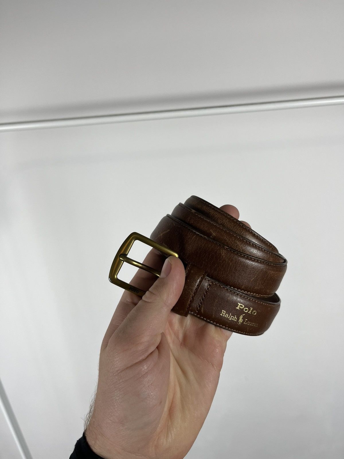 Polo Ralph Lauren Polo Ralph Lauren Brown Leather Belt 120cm Size ONE SIZE - 2 Thumbnail
