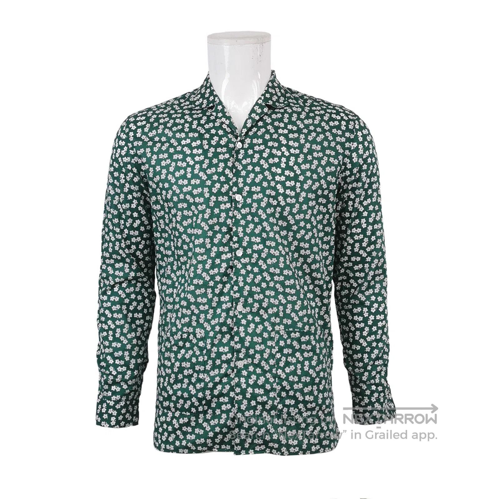 Burberry Burberry Floral Pattern Cotton Shirt Size 39 . Size US M / EU 48-50 / 2 - 1 Thumbnail