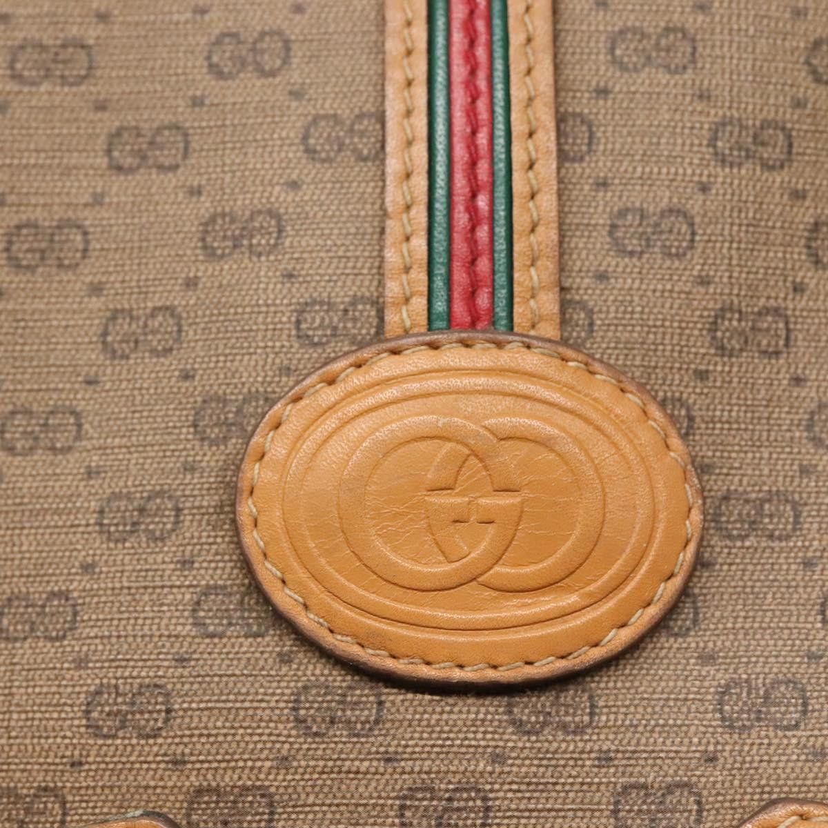 Gucci GUCCI Micro GG Supreme Web Sherry Line Shoulder Bag Pvc Size ONE SIZE - 14 Thumbnail