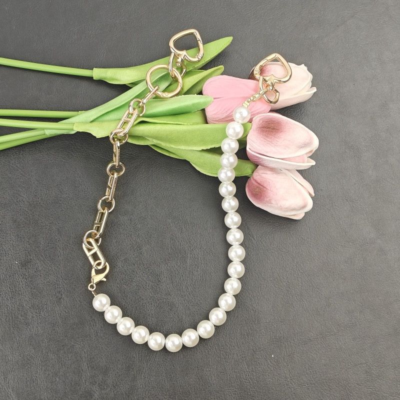 Japanese Brand × Jewelry Punk Pants Chain with Pearl Hemp Flower Links Size ONE SIZE - 3 Thumbnail