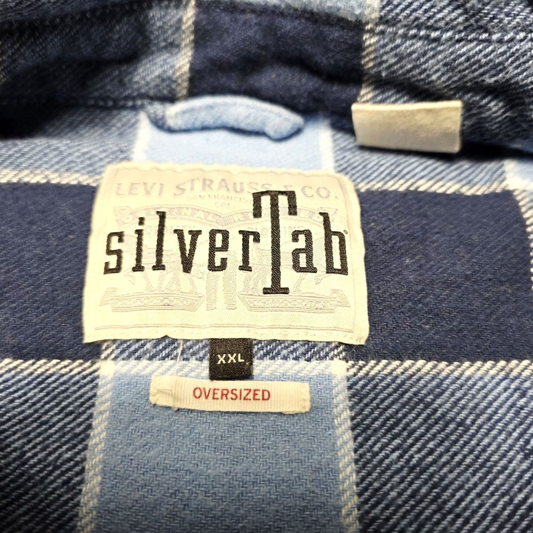 Levi's Levi’s Silvertab Blue Flannel Plaid Button Up Shirt Oversized 2XL Men’s Big & Tall Cotton Long Sleeve Size US XXL / EU 58 / 5 - 2 Thumbnail