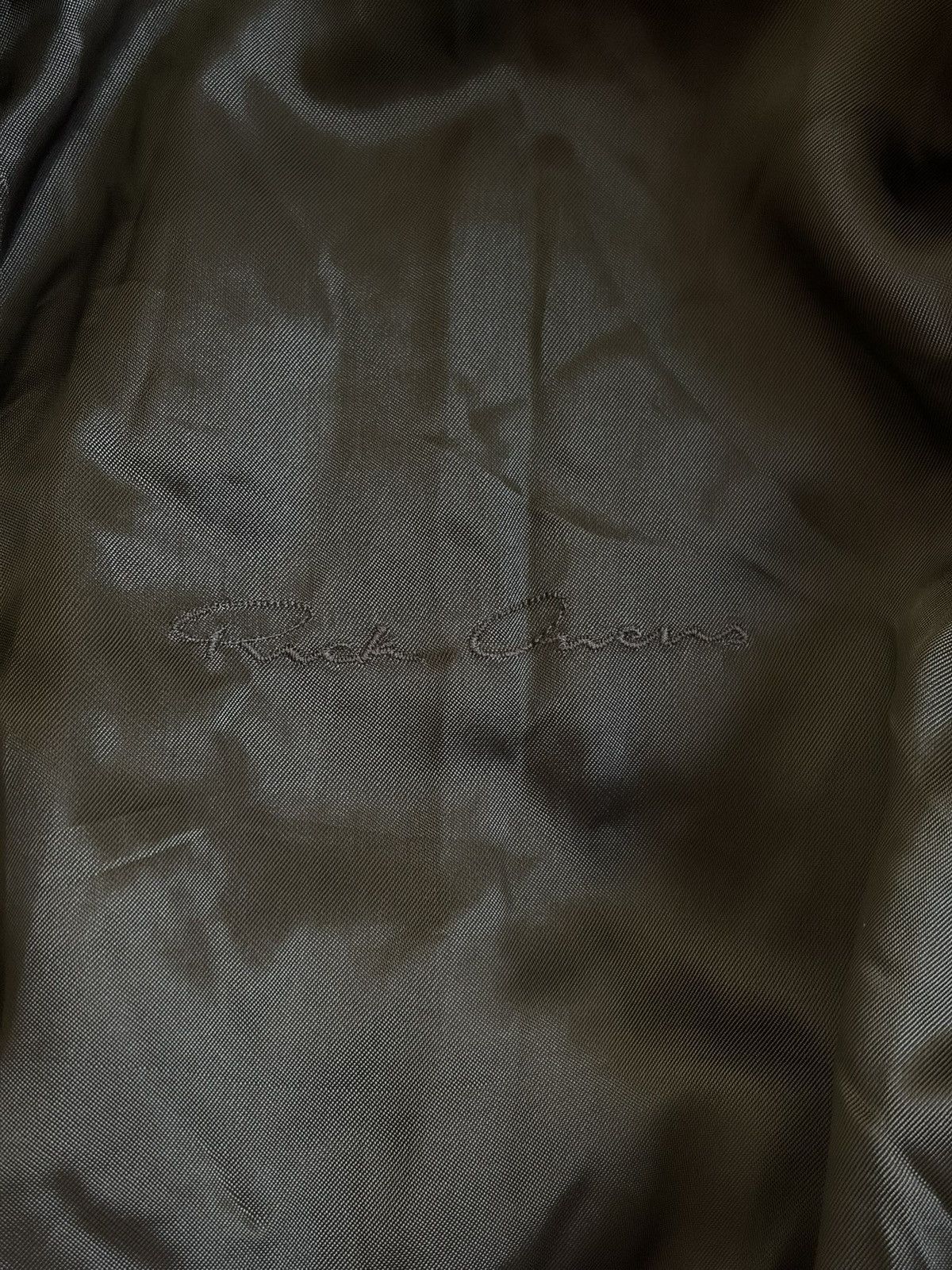 Rick Owens Rick Owens FW22 melting satin drape green bomber jacket Size US S / EU 44-46 / 1 - 4 Thumbnail