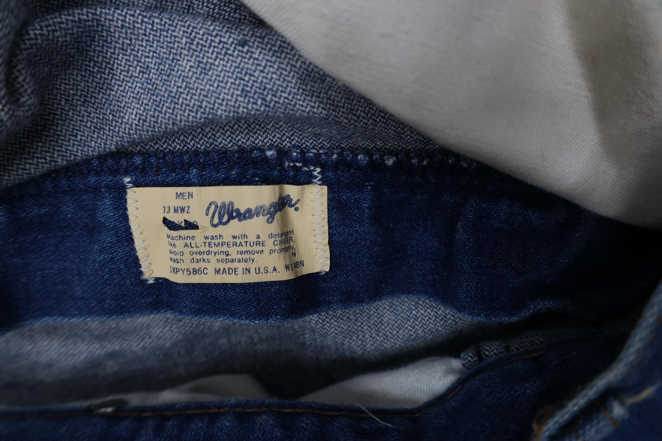 Wrangler Vintage 70s 80s Wrangler Flared Bootcut Denim Jeans USA Size US 38 / EU 54 - 11 Thumbnail