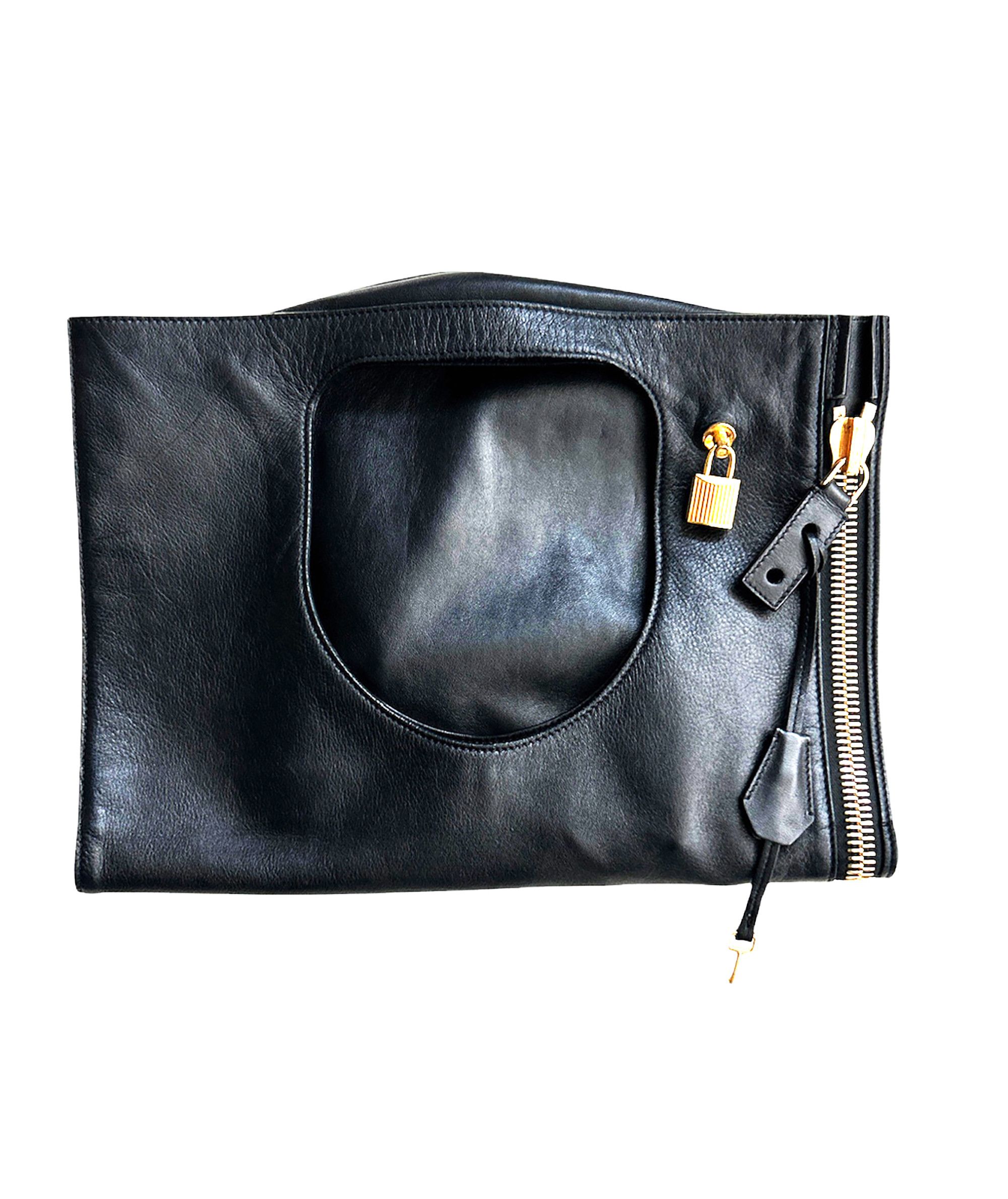 Tom Ford Tom Ford Alix Grained Leather Flat Shoulder Bag Size ONE SIZE - 4 Thumbnail
