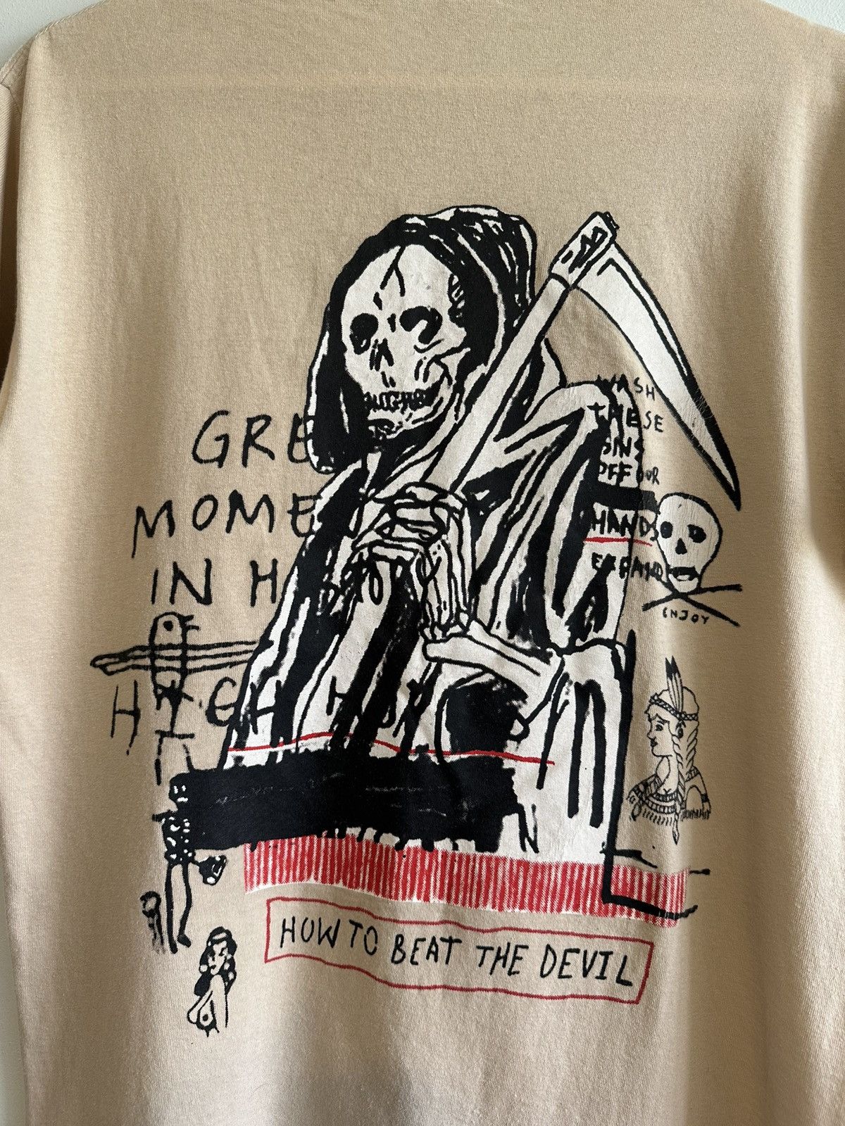 Gildan UNRELEASED Kanye West Yeezus How to Beat The Devil T-shirt Size US L / EU 52-54 / 3 - 4 Thumbnail