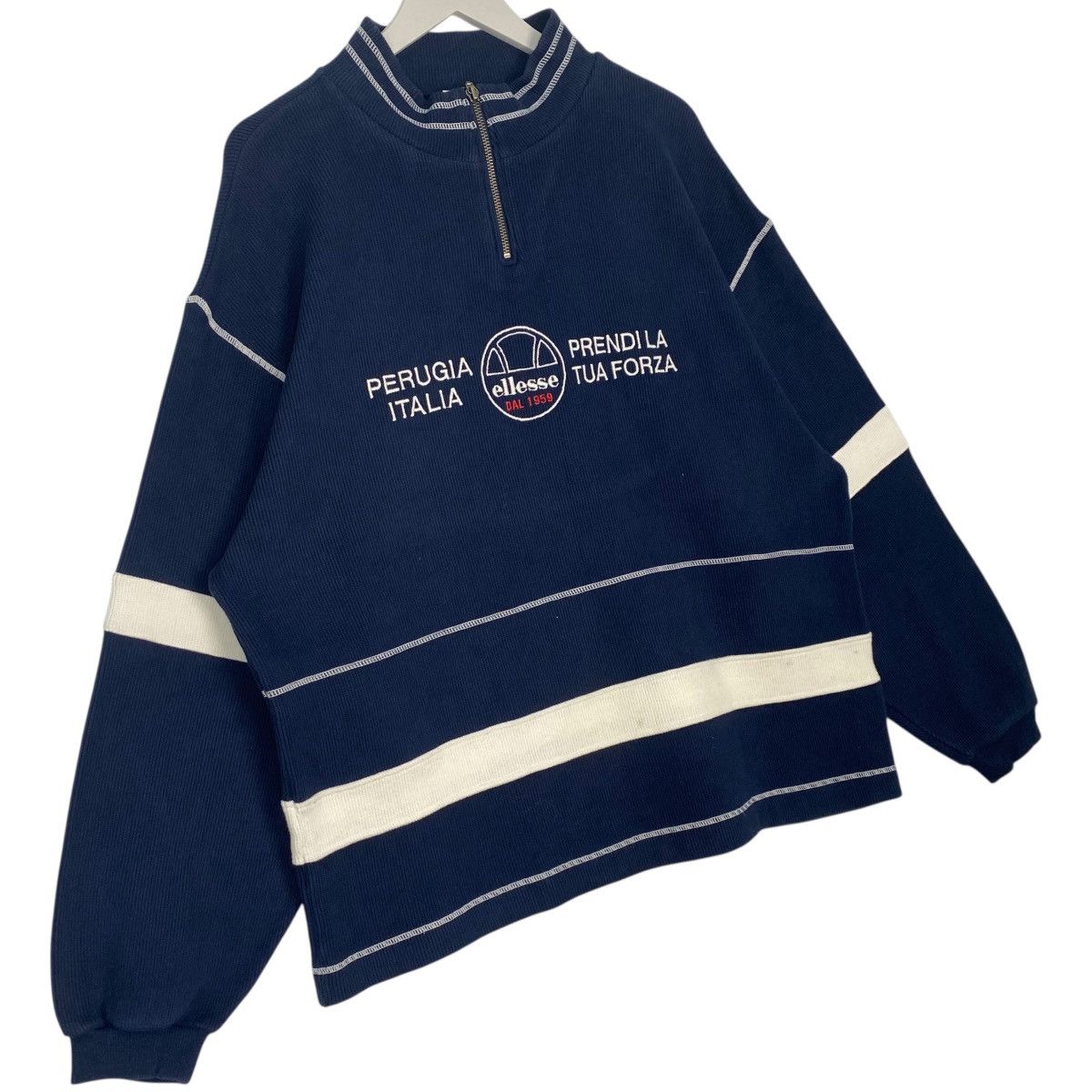 Other Vintage Ellesse Small Embroidered Quater Zip Blue Size M Size US M / EU 48-50 / 2 - 3 Thumbnail