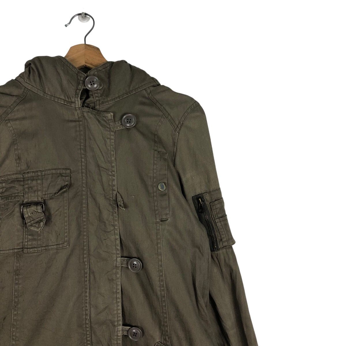 Japanese Brand 📌Mk Klein+ Parka Jacket Military Mink Fur Shearling Blanket Size US M / EU 48-50 / 2 - 7 Thumbnail