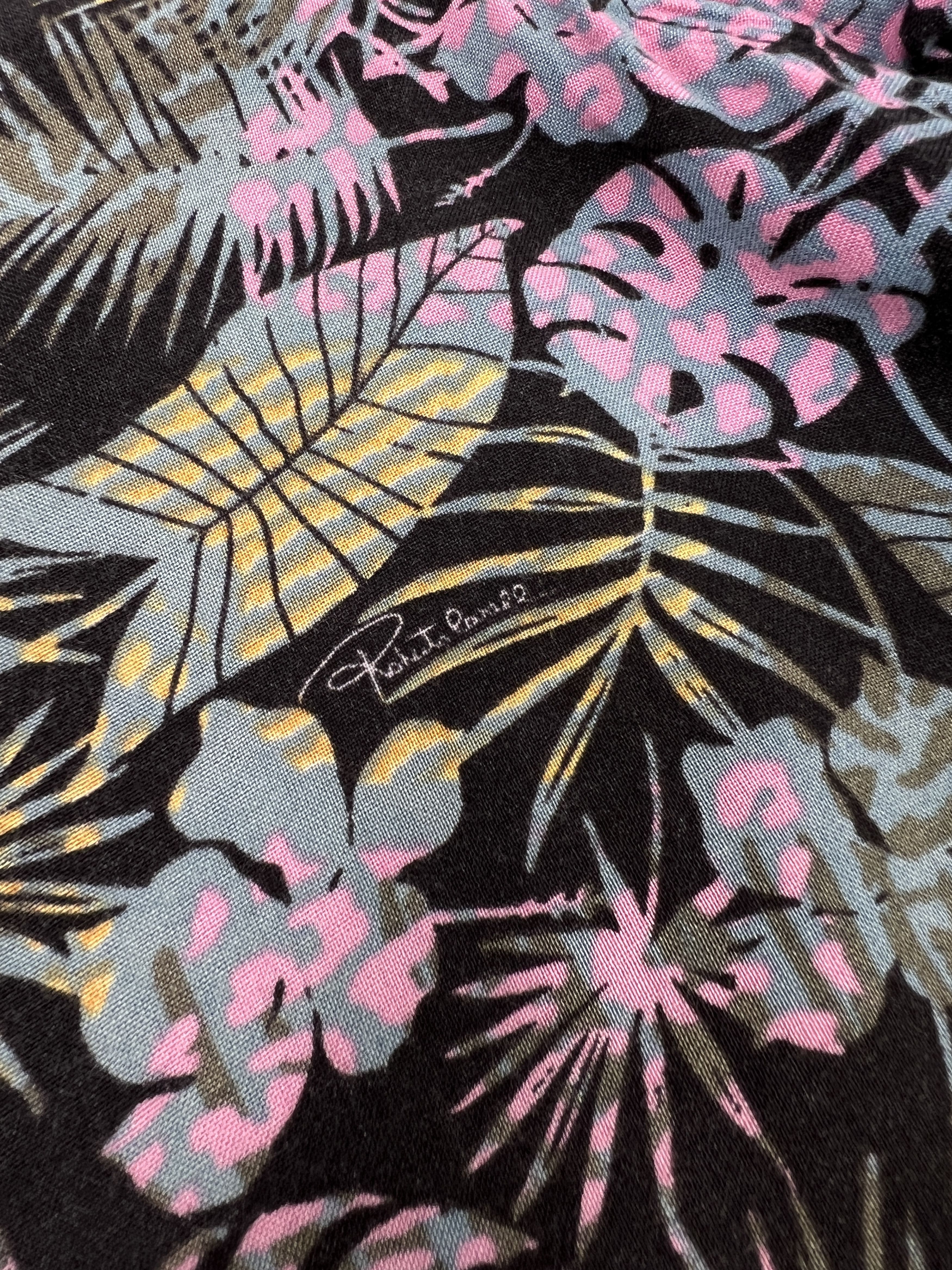Roberto Cavalli Roberto Cavalli Hawaiian Viscose Shirt Floral Pattern Size US L / EU 52-54 / 3 - 6 Thumbnail
