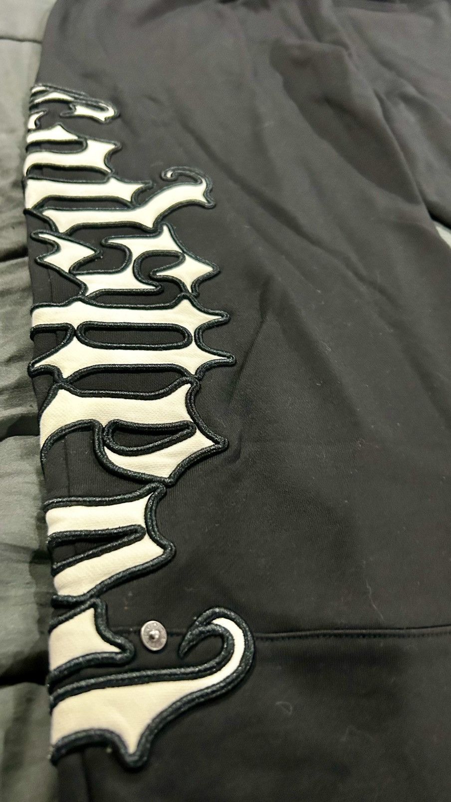 Godspeed Godspeed Mens OG Logo Sweatpants Black/Silver Satin LG Size US 34 / EU 50 - 12 Thumbnail