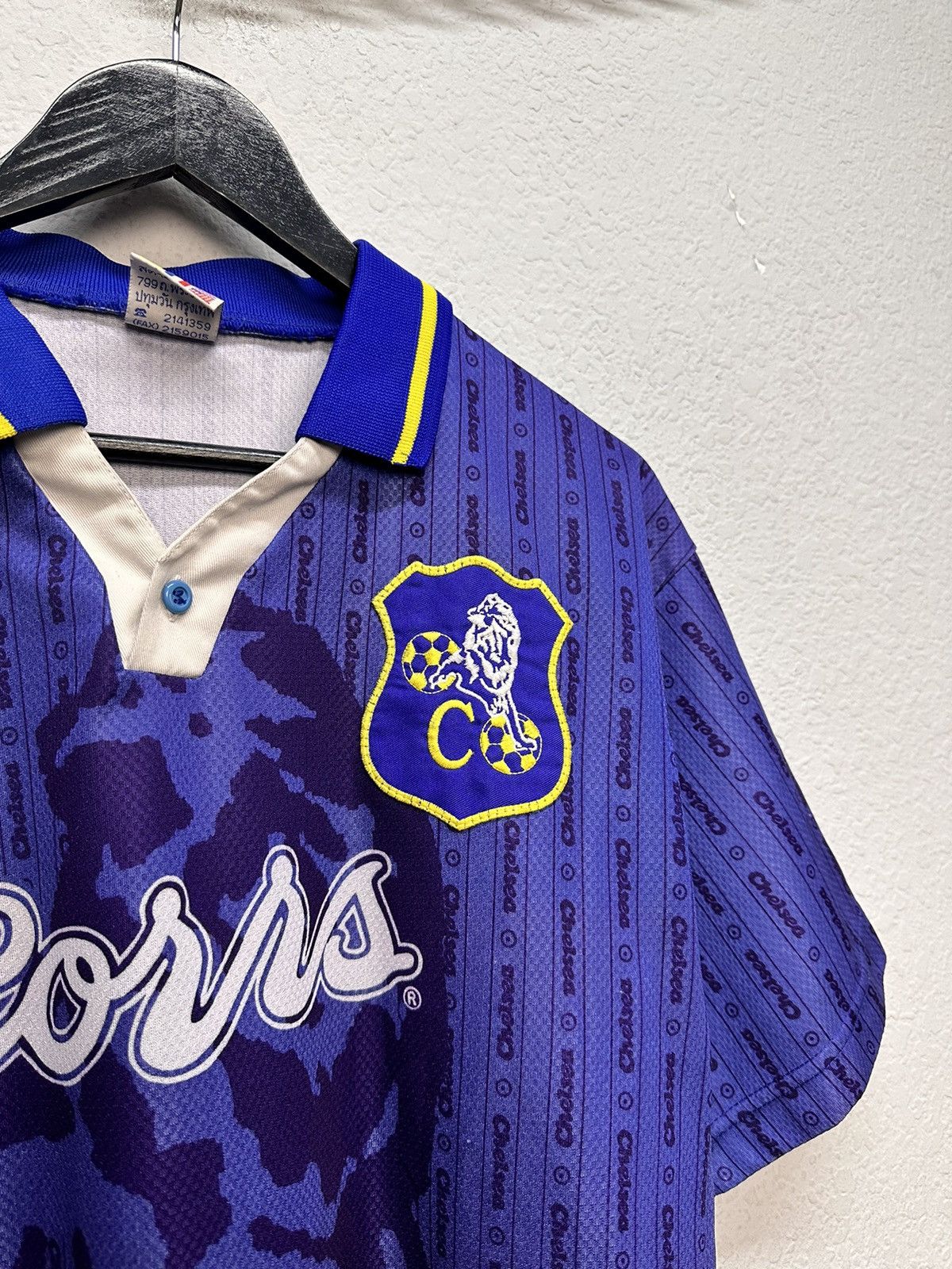 Adidas Vintage 90s Blue Soccer Jersey Chelsea Club Rare Graphic Size US M / EU 48-50 / 2 - 3 Thumbnail