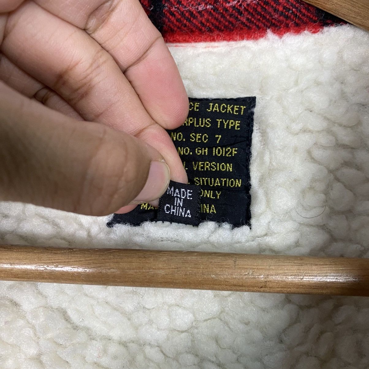 Flannel × Japanese Brand × Surplus Research Surplus flannel sherpa Size US M / EU 48-50 / 2 - 16 Thumbnail