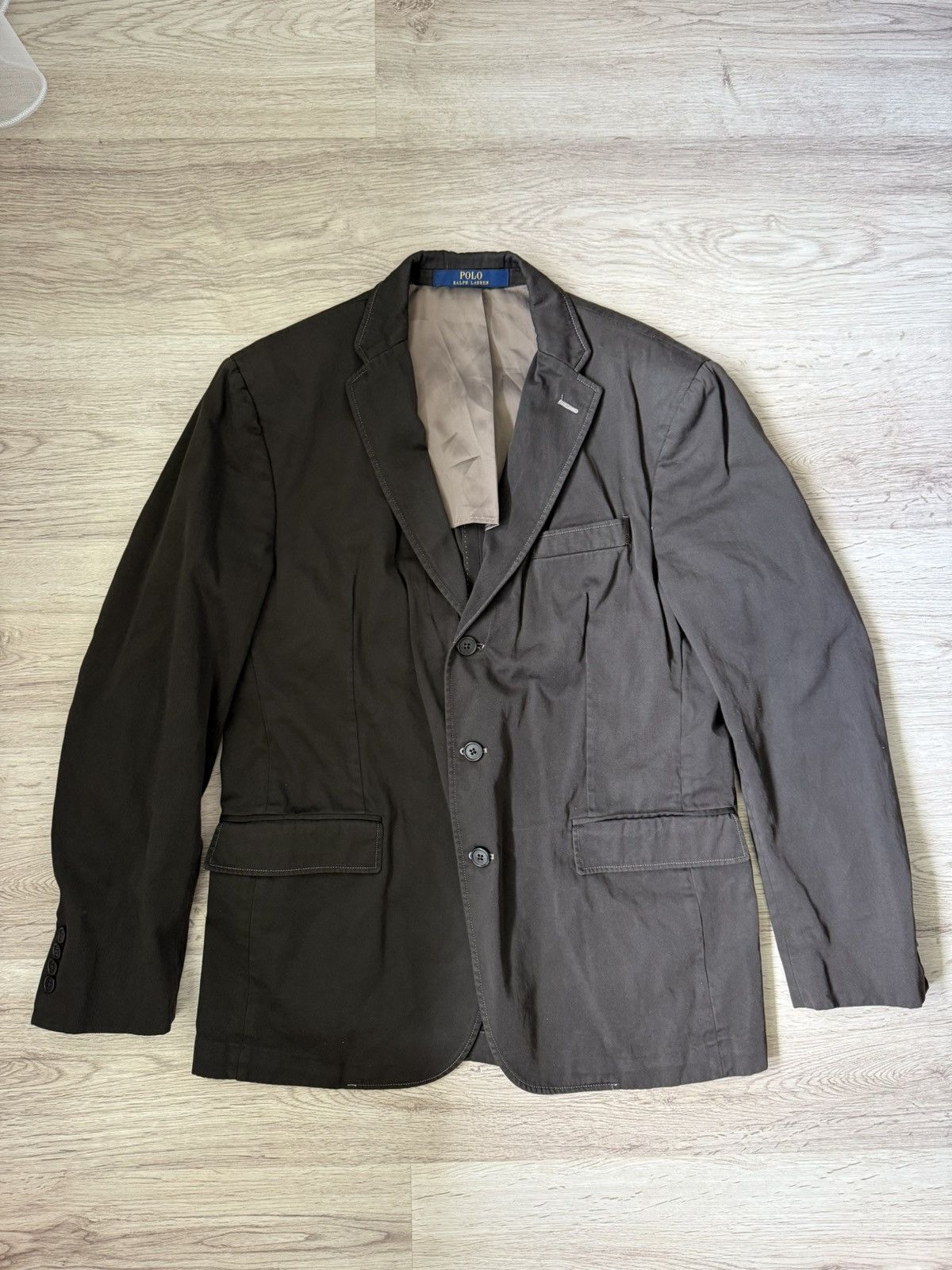 Polo Ralph Lauren Ralph Lauren Brown Blazer Made in Italy Cotton Jacket 42R Size 42R - 1 Thumbnail