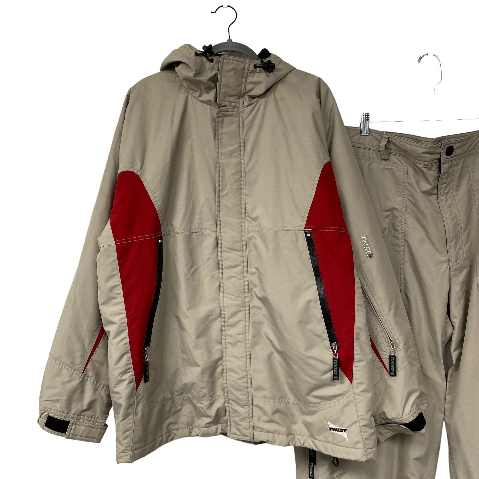 Vintage Vintage Twist Mens Size L/XL Tan Red Snowboard Suit Set Size US L / EU 52-54 / 3 - 2 Thumbnail