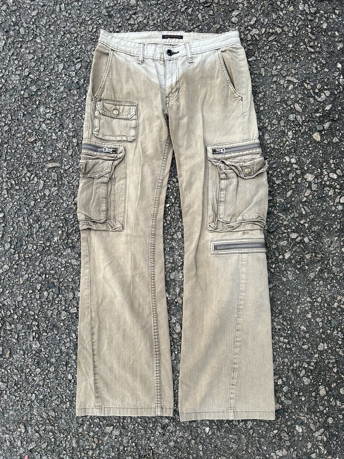 If Six Was Nine CARGO PANTS FADED MADE IN NIPPON VINTAGE JAPANESE BRANDED Size US 28 / EU 44 - 2 Thumbnail