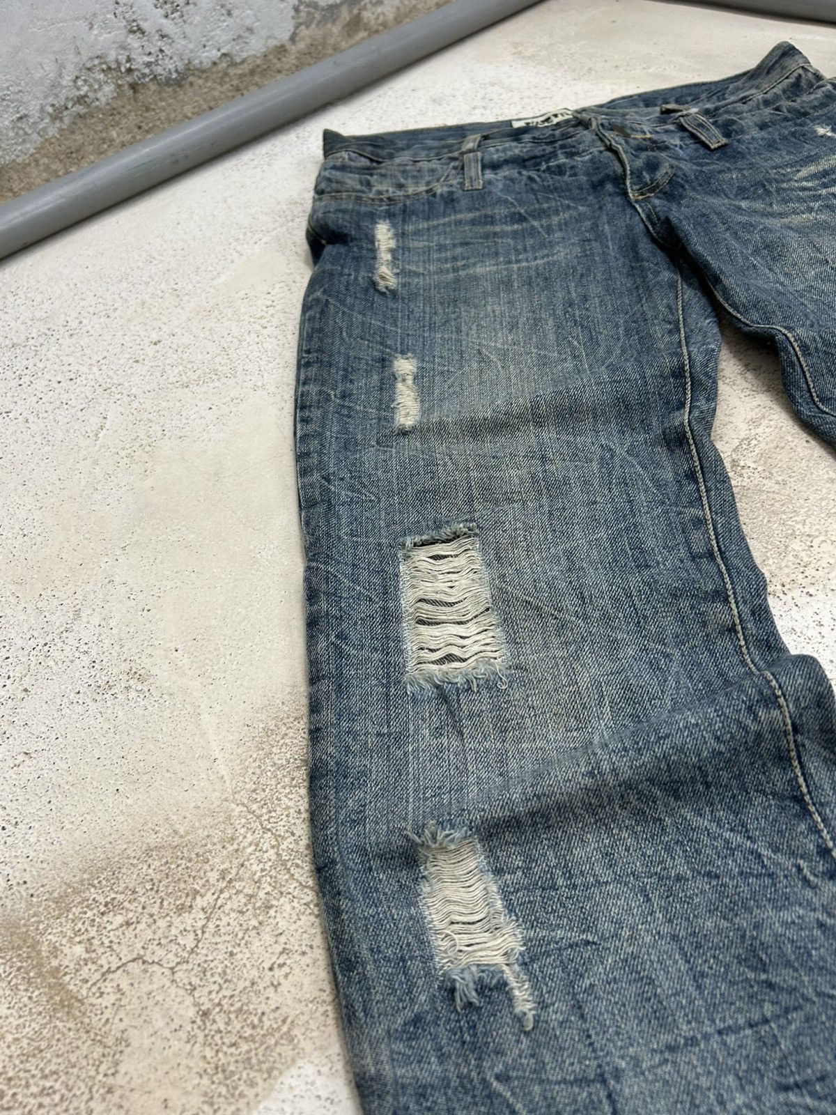 GOSTAR DE FUGA Vintage Funky Fruit Double Waist Distressed Embroidery Size US 32 / EU 48 - 15 Thumbnail