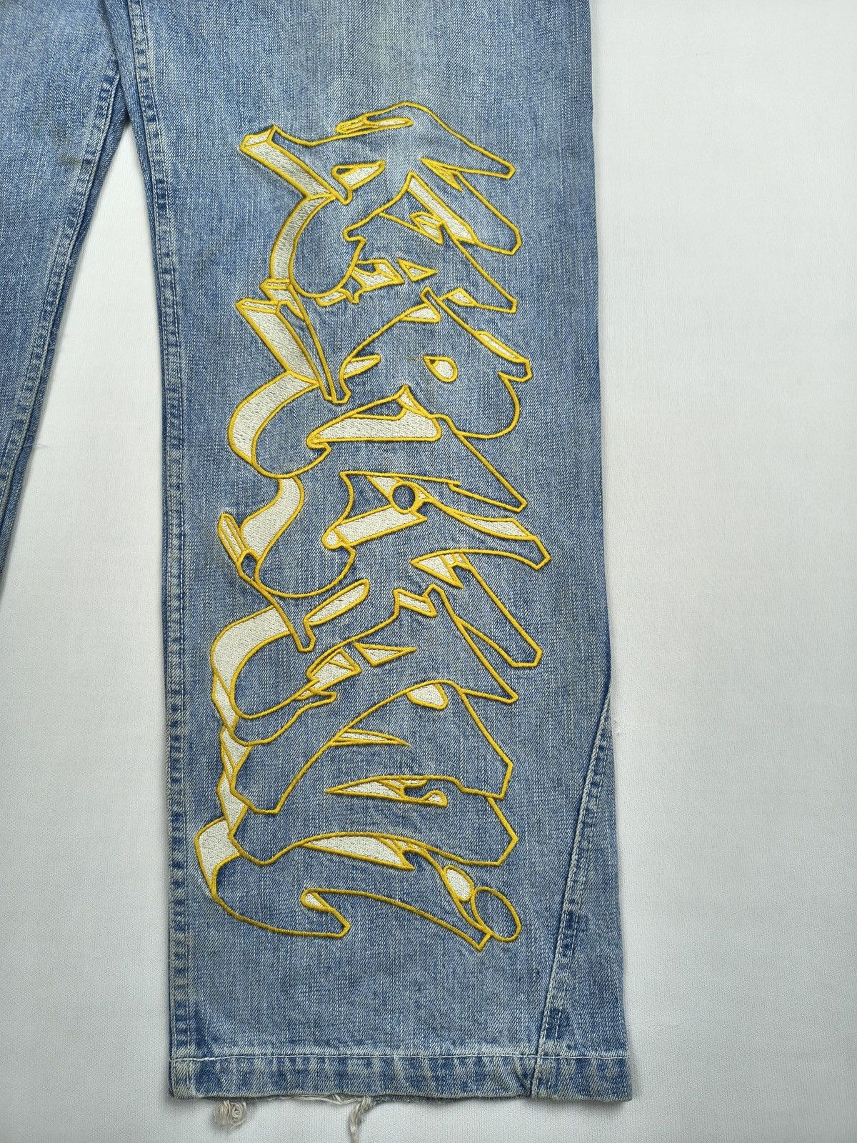Karl Kani Karl Kani Rare Limited Edition Biker Patchwork Y2K Jean(067) Size US 34 / EU 50 - 7 Thumbnail