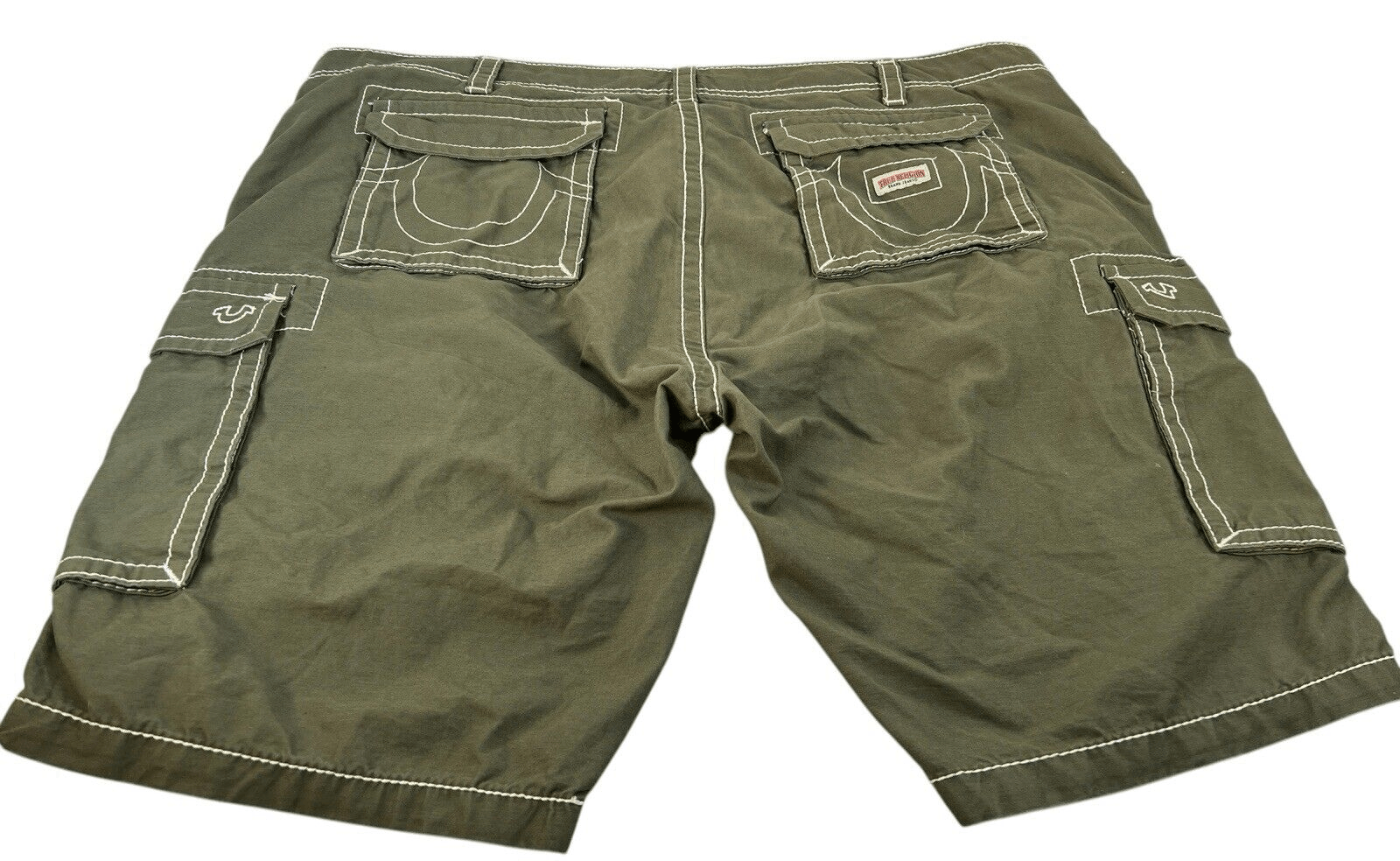 True Religion Men’s 46 Cargo Shorts Military Green Baggy Size US 44 / EU 60 - 1 Thumbnail