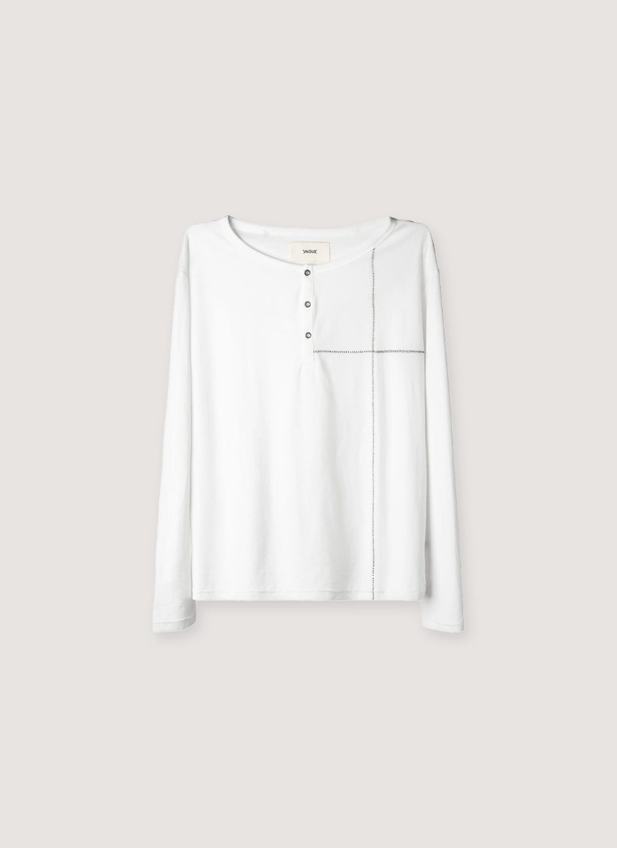 Other Vague Studios Cross Stitch Henley White Size US S / EU 44-46 / 1 - 1 Preview