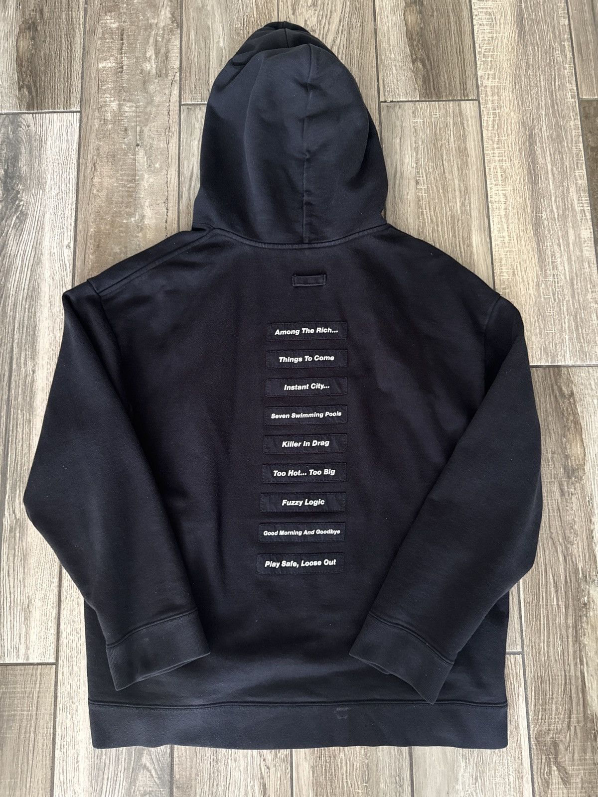Raf Simons Raf Simons SS/18 “Black Reference List” Hoodie Size US L / EU 52-54 / 3 - 2 Thumbnail