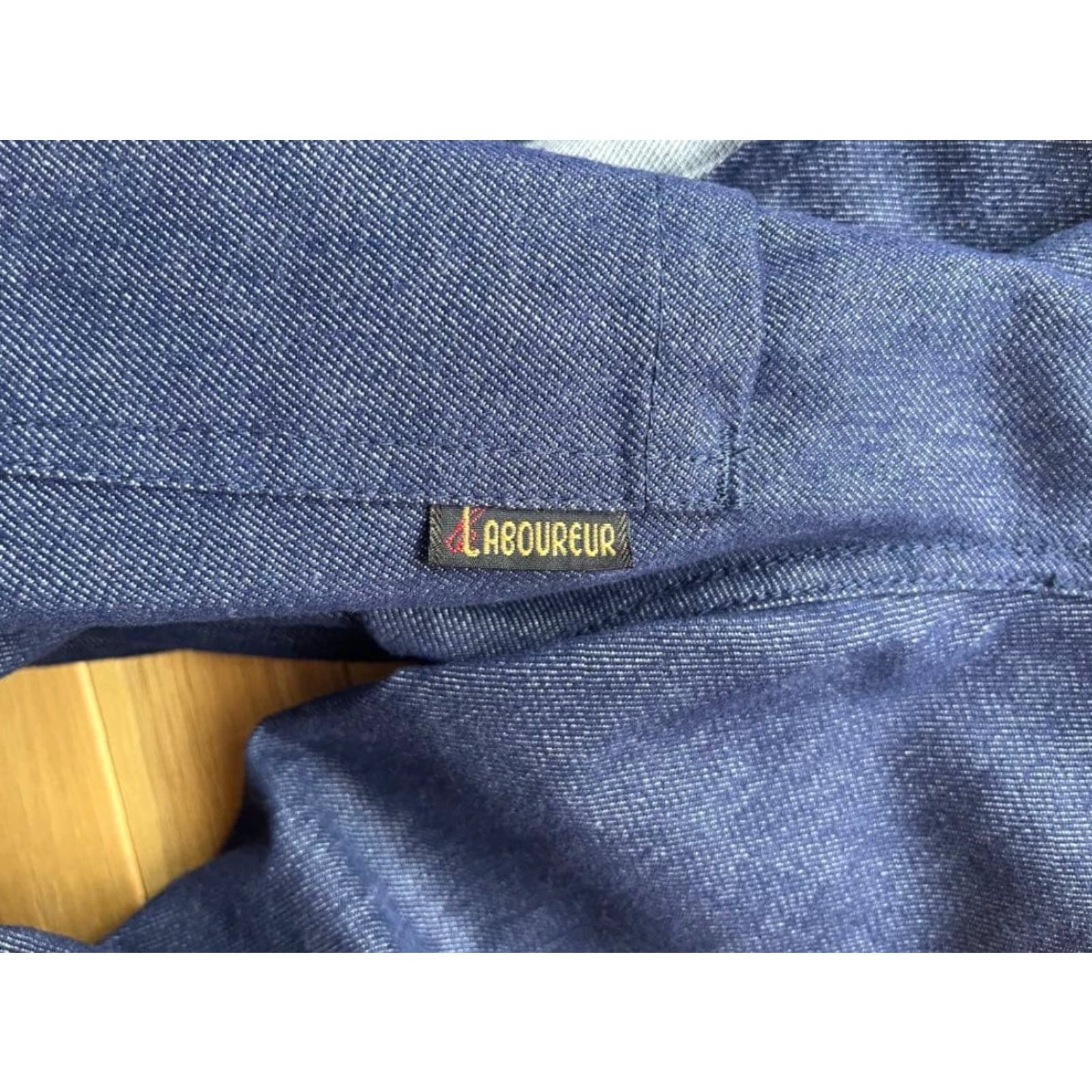 Denime Le Laboureur Denim Coverall Jacket French Workwear Size L Chore Jacket Denim Blue Tactics 90s Mens Size US 33 - 5 Thumbnail