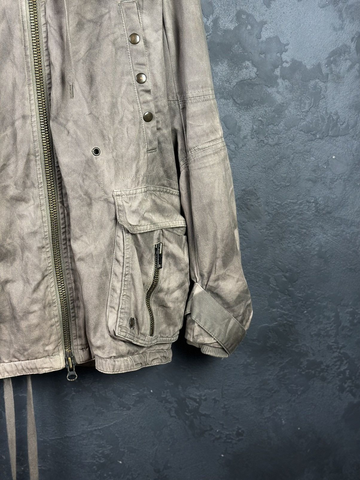 Allsaints AllSaints Parka Jacket Gray Faded Avant Garde Size US M / EU 48-50 / 2 - 8 Thumbnail