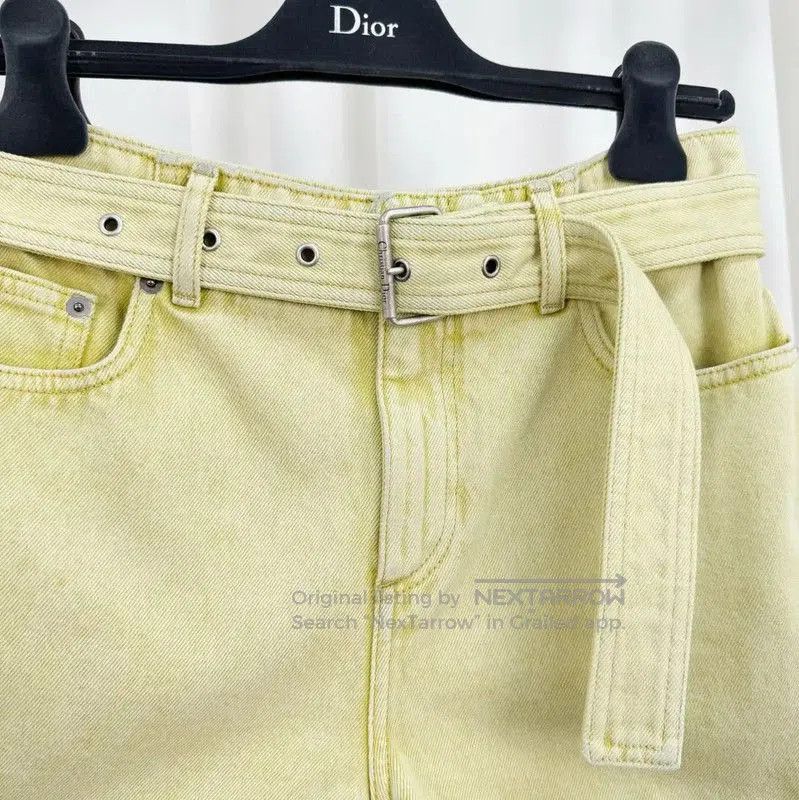 Dior Summer Yellow Denim Shorts for Women .