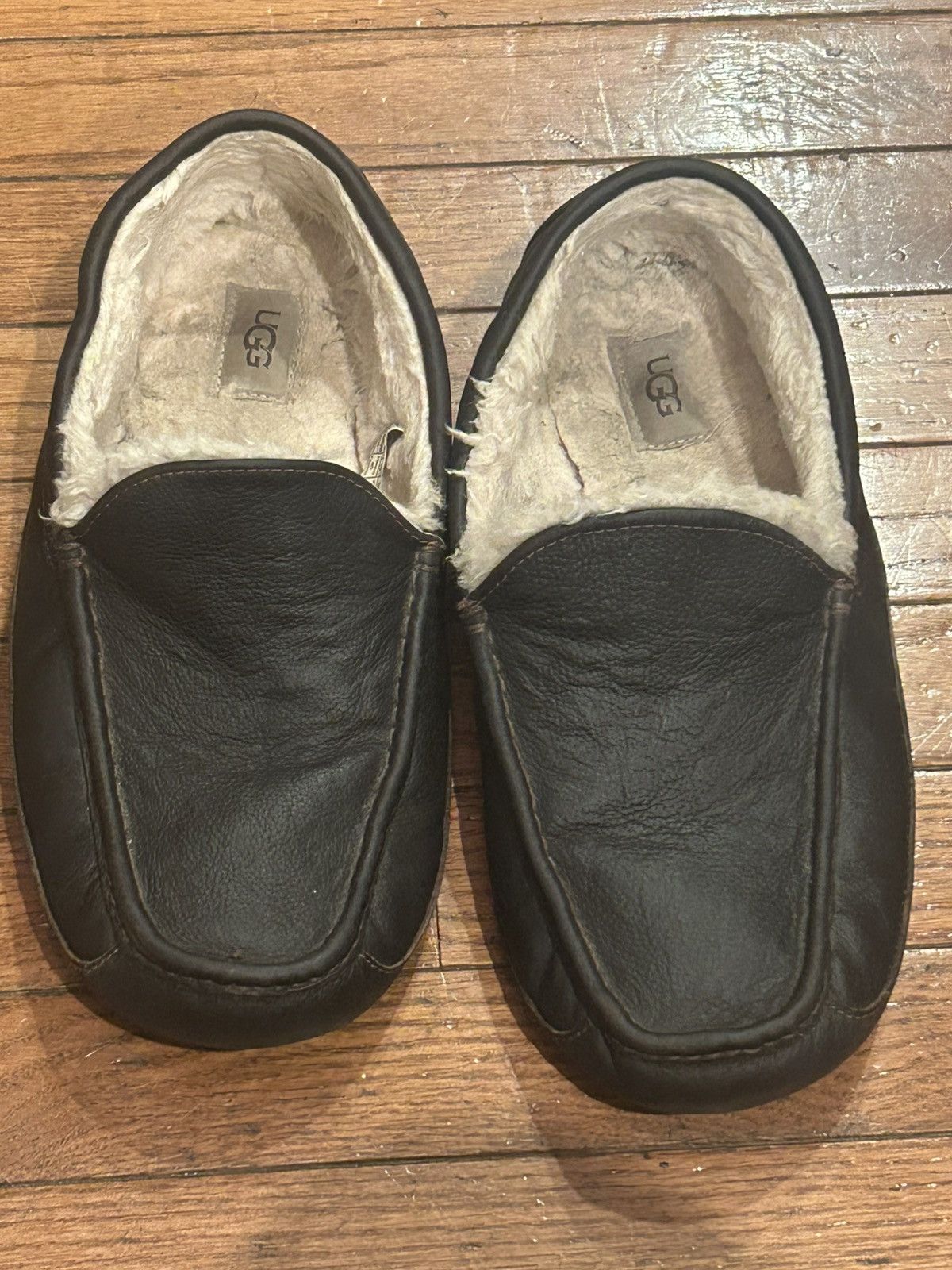 Ugg UGG Ascot Men's Leather Slipper, size 11EEE Size US 11 / EU 44 - 1 Thumbnail