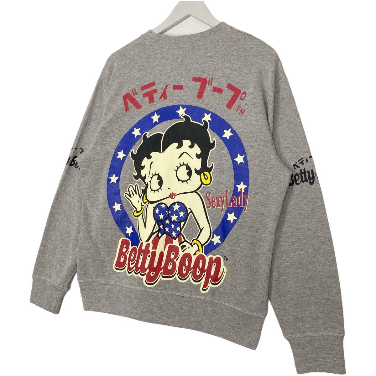 Vintage Vintage Betty Boop Sweatshirt Crewneck Light Grey Size M Size M / US 6-8 / IT 42-44 - 6 Thumbnail