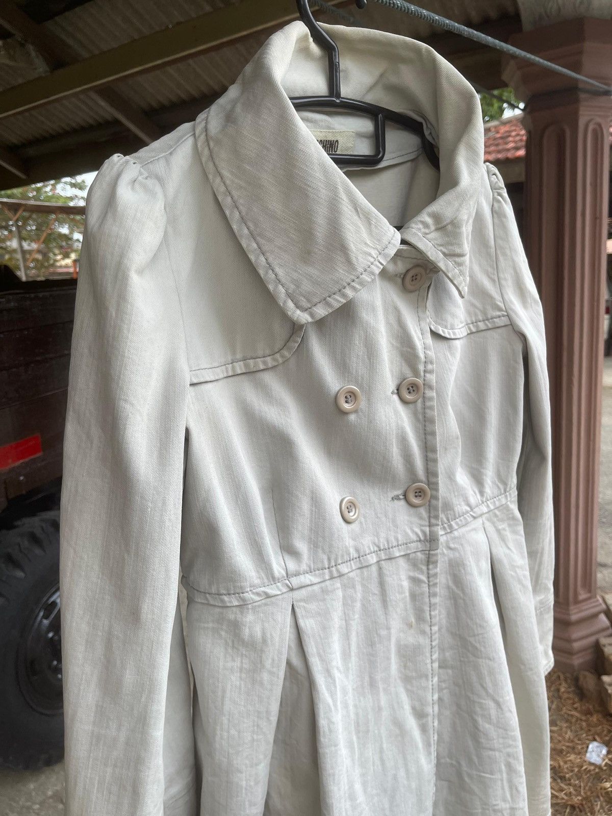 Moschino Vintage Moschino Jeans Donna Cotton Double Breasted Coat Size S / US 4 / IT 40 - 3 Thumbnail