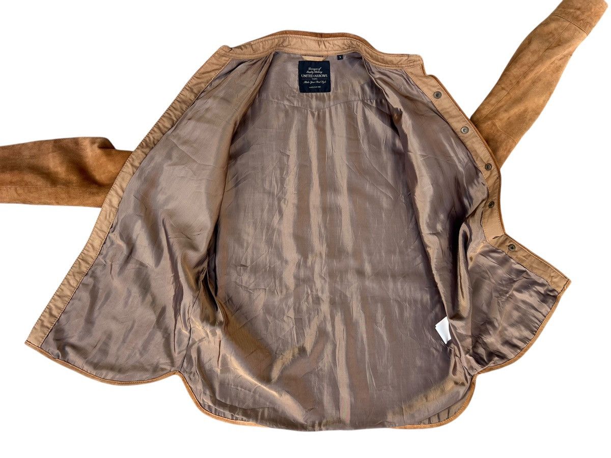 Leather United Arrows Goatskin Suede Leather Western Shirt Size US S / EU 44-46 / 1 - 12 Thumbnail