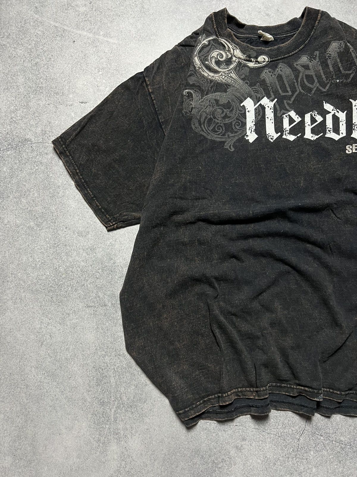 Vintage Vintage Affliction Style Gothic Y2K Rick Owens Style Alt Tee Size US XL / EU 56 / 4 - 2 Thumbnail